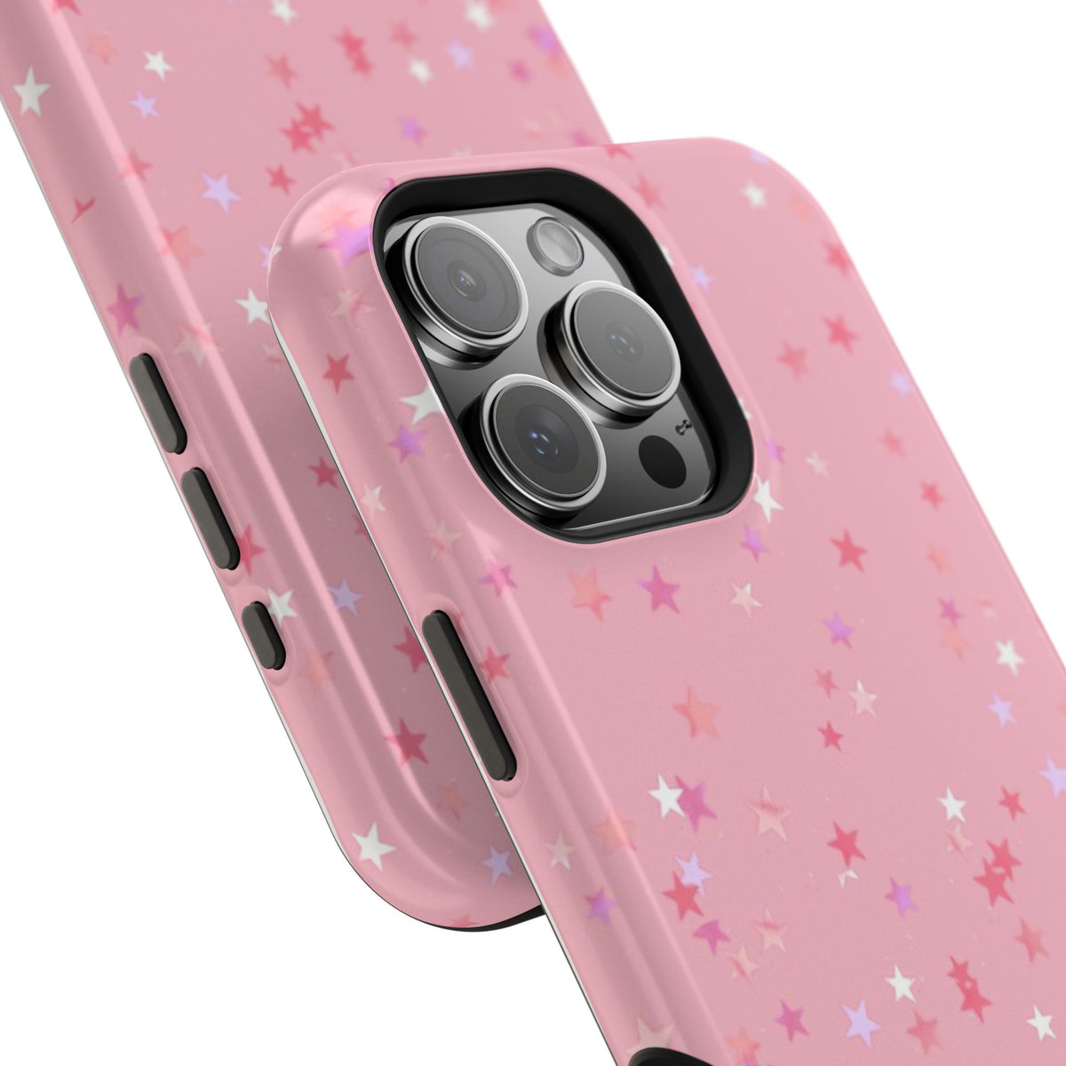 MagSafe pink multicolor stars case