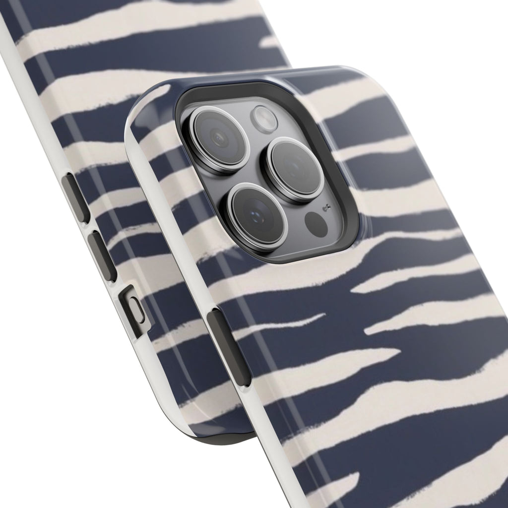 MagSafe Blue zebra print case