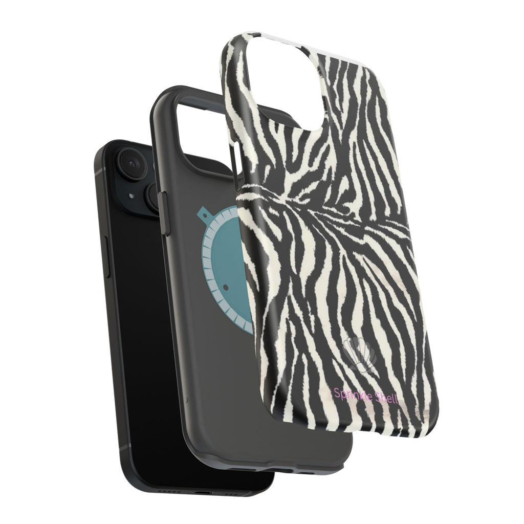 MagSafe black zebra print case