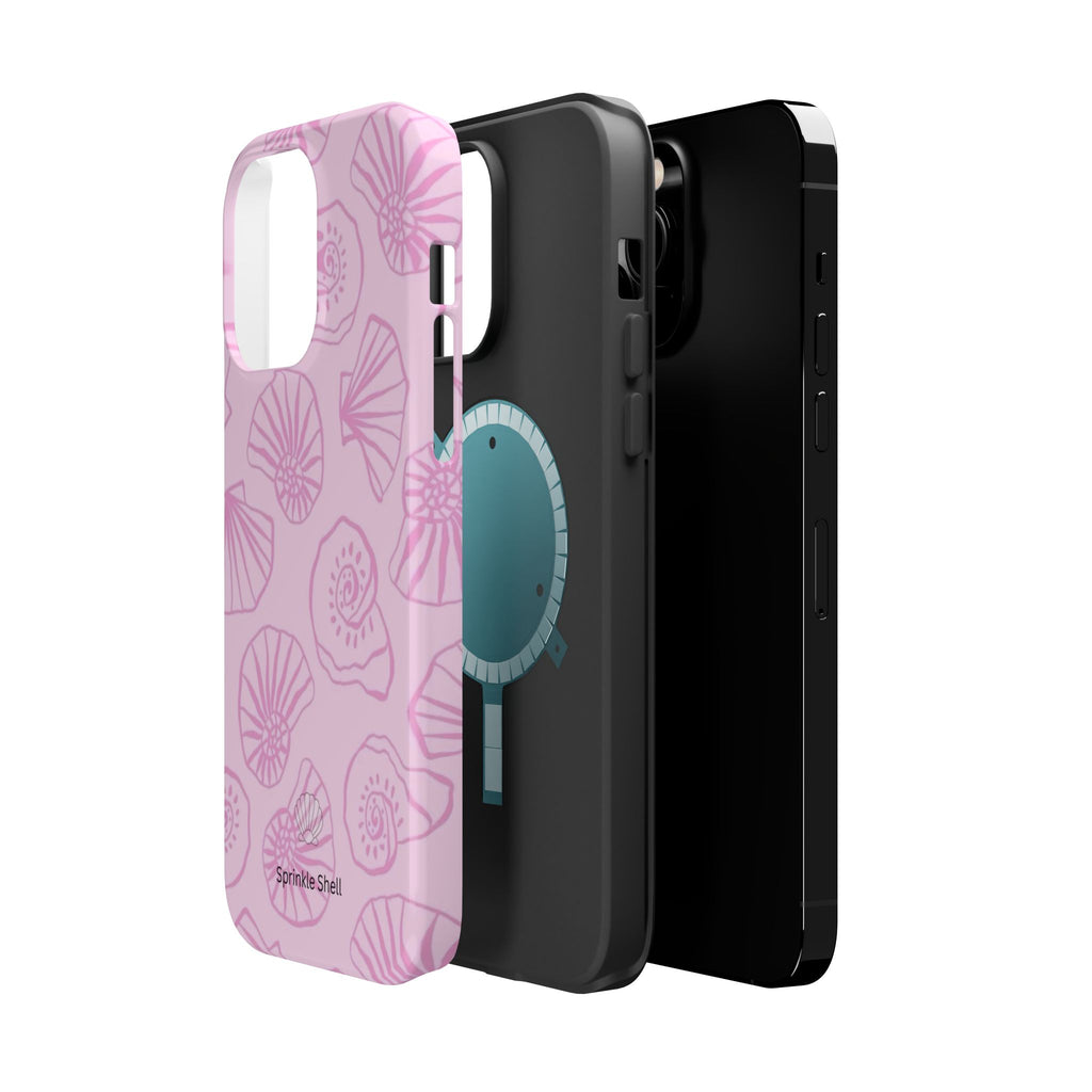 MagSafe pink shells case