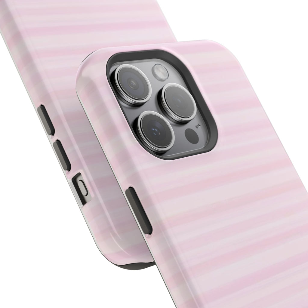 MagSafe pink stripes case