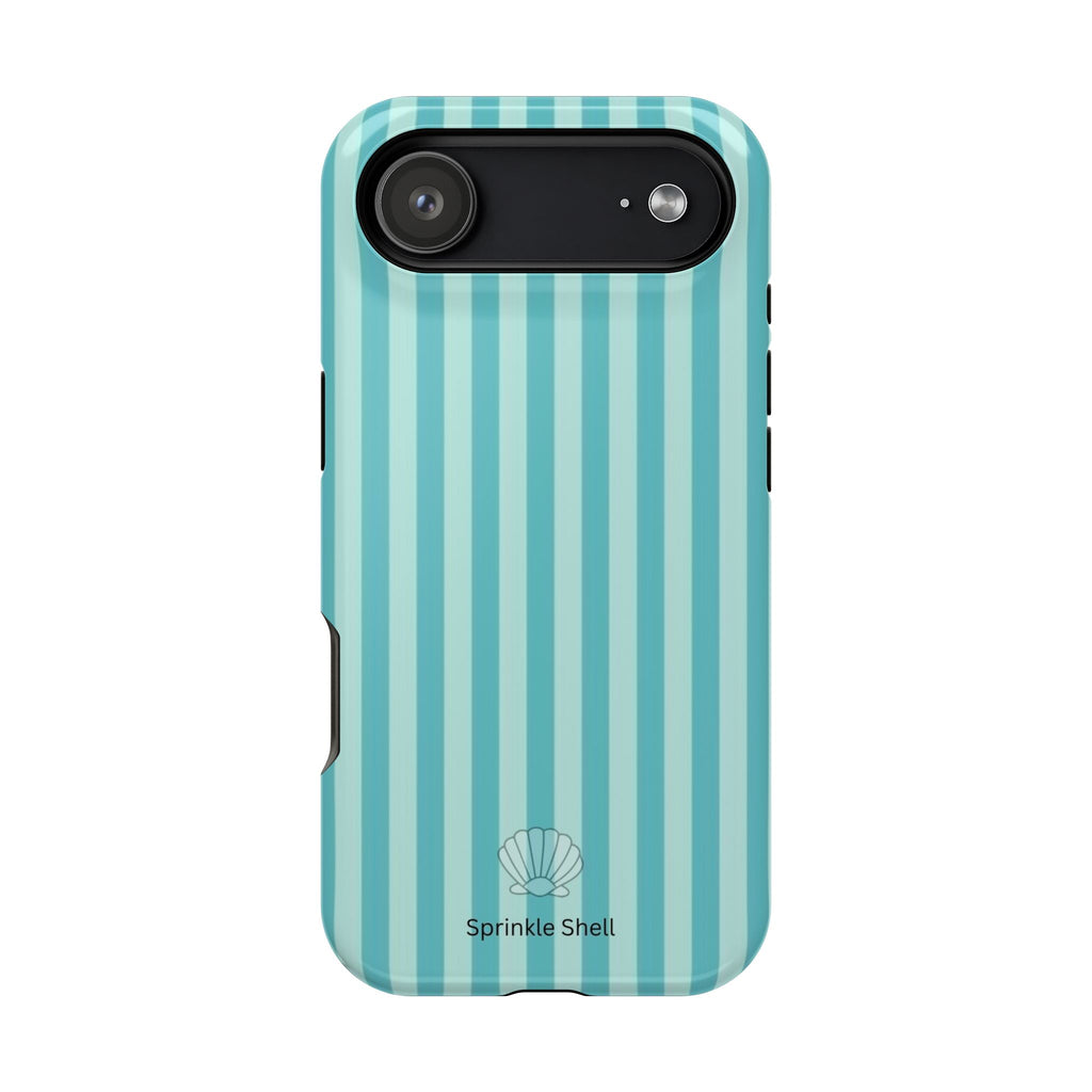MagSafe teal striped case