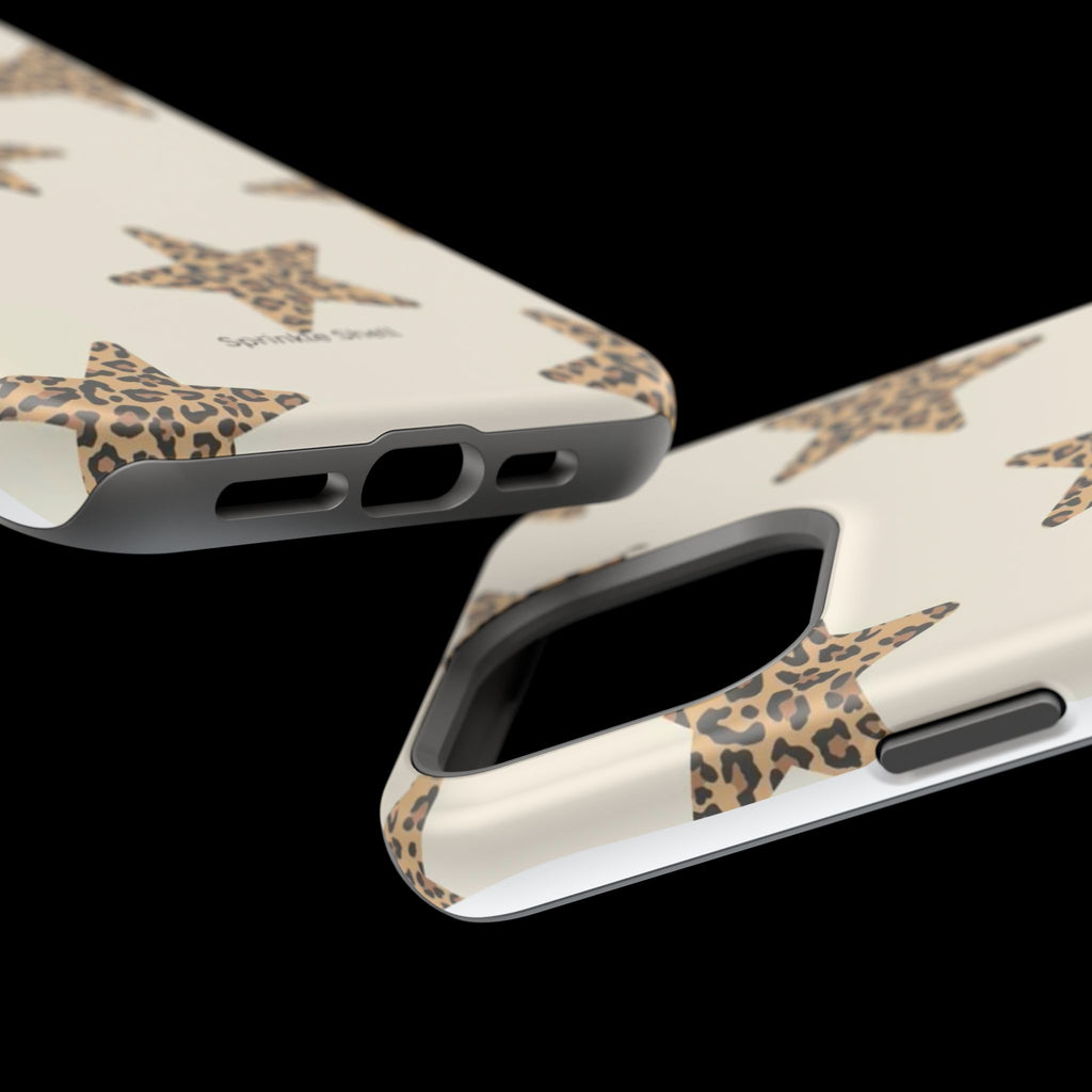 MagSafe Cheetah Print Stars iPhone Case