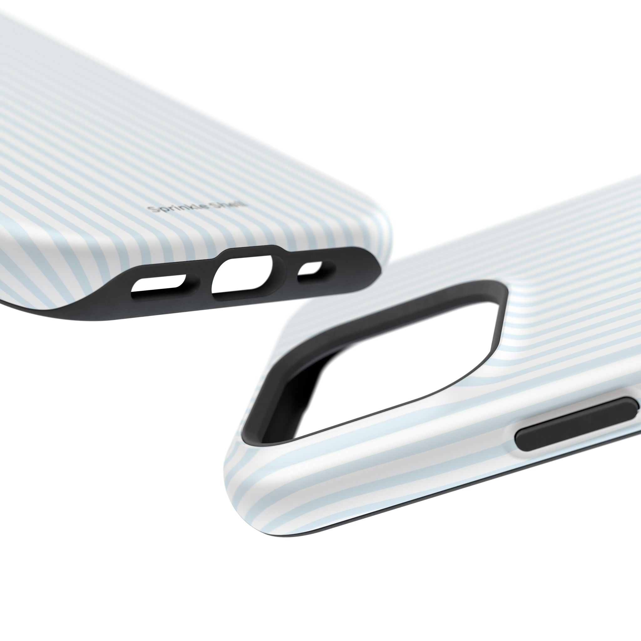 MagSafe light blue stripes iphone case