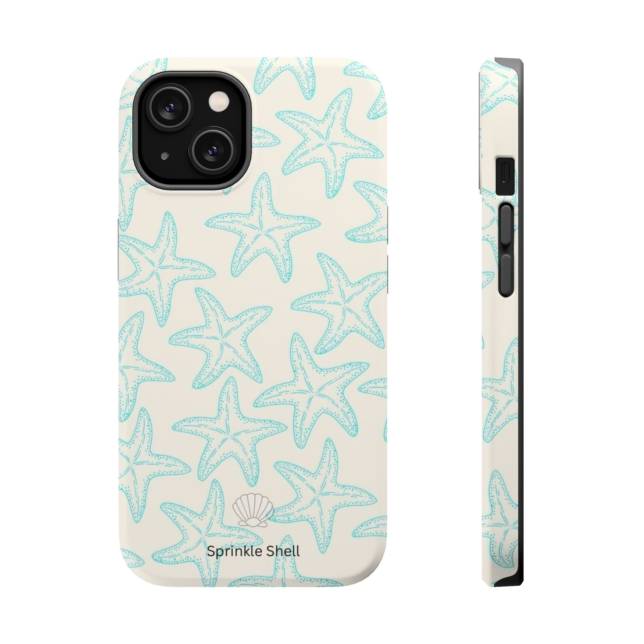 MagSafe teal starfish case