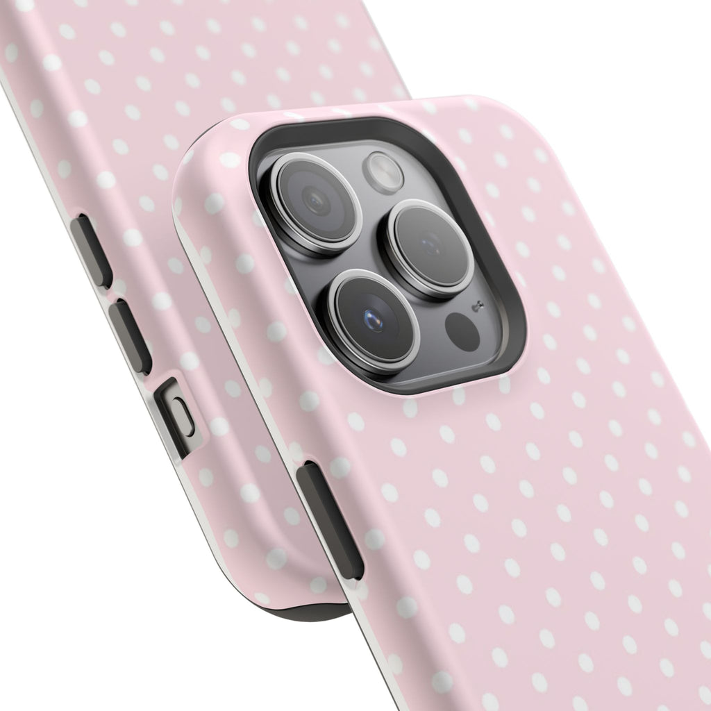 MagSafe light pink polka dots case