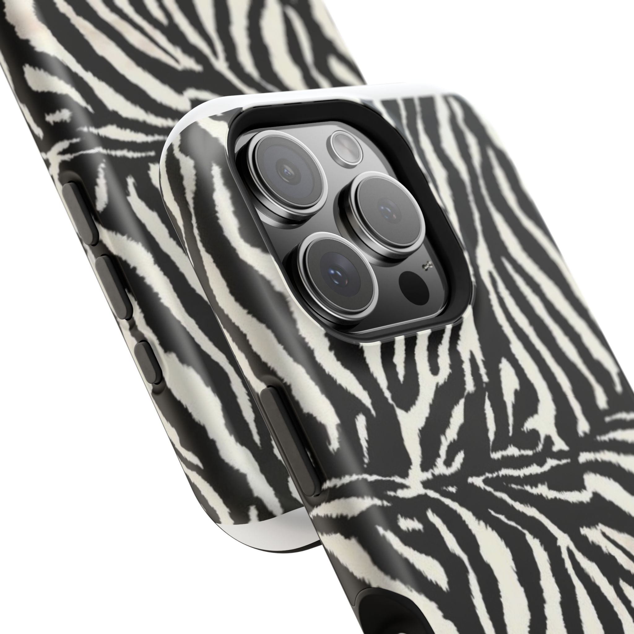 MagSafe black zebra print case
