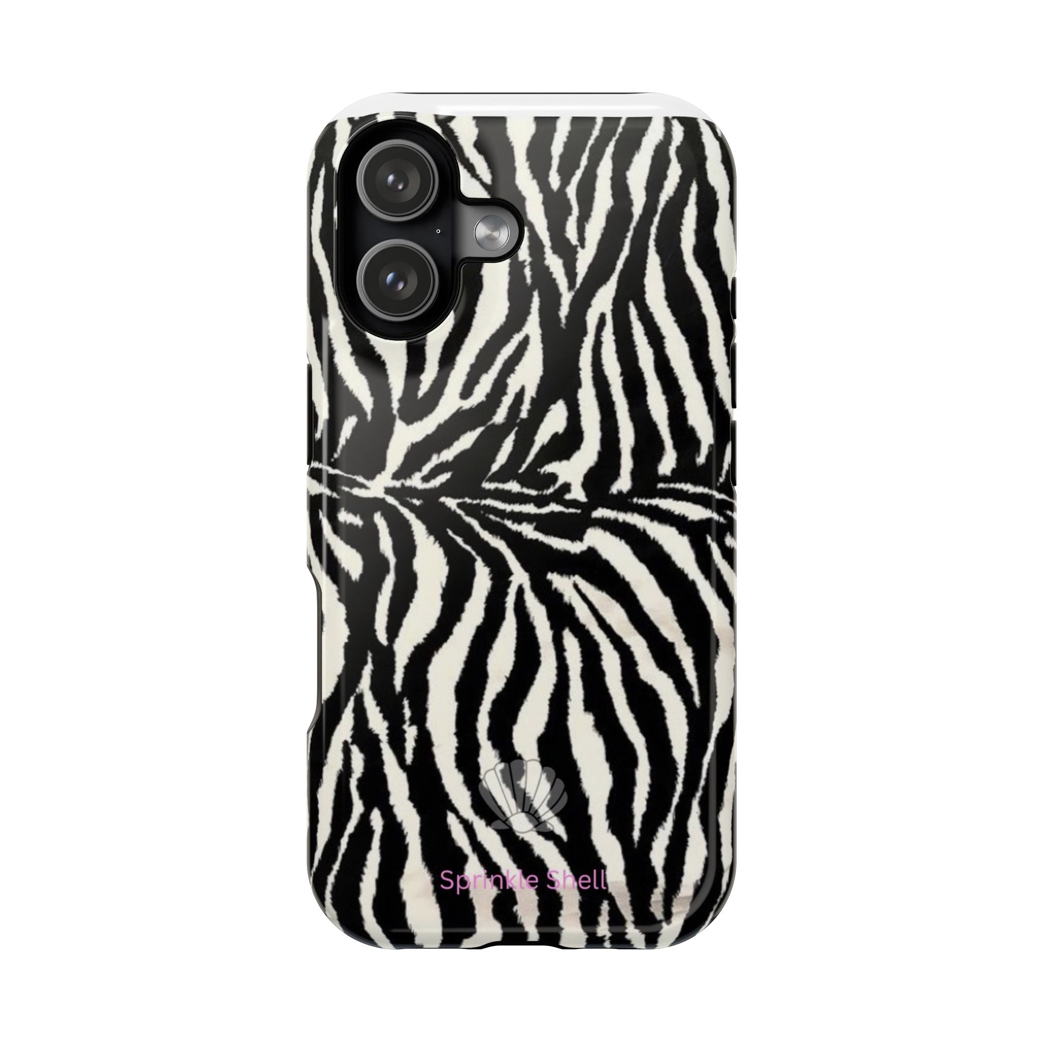 MagSafe black zebra print case