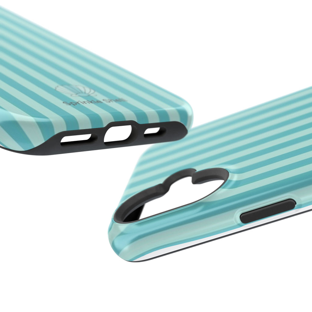 MagSafe teal striped case