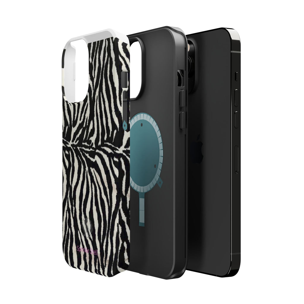 MagSafe black zebra print case