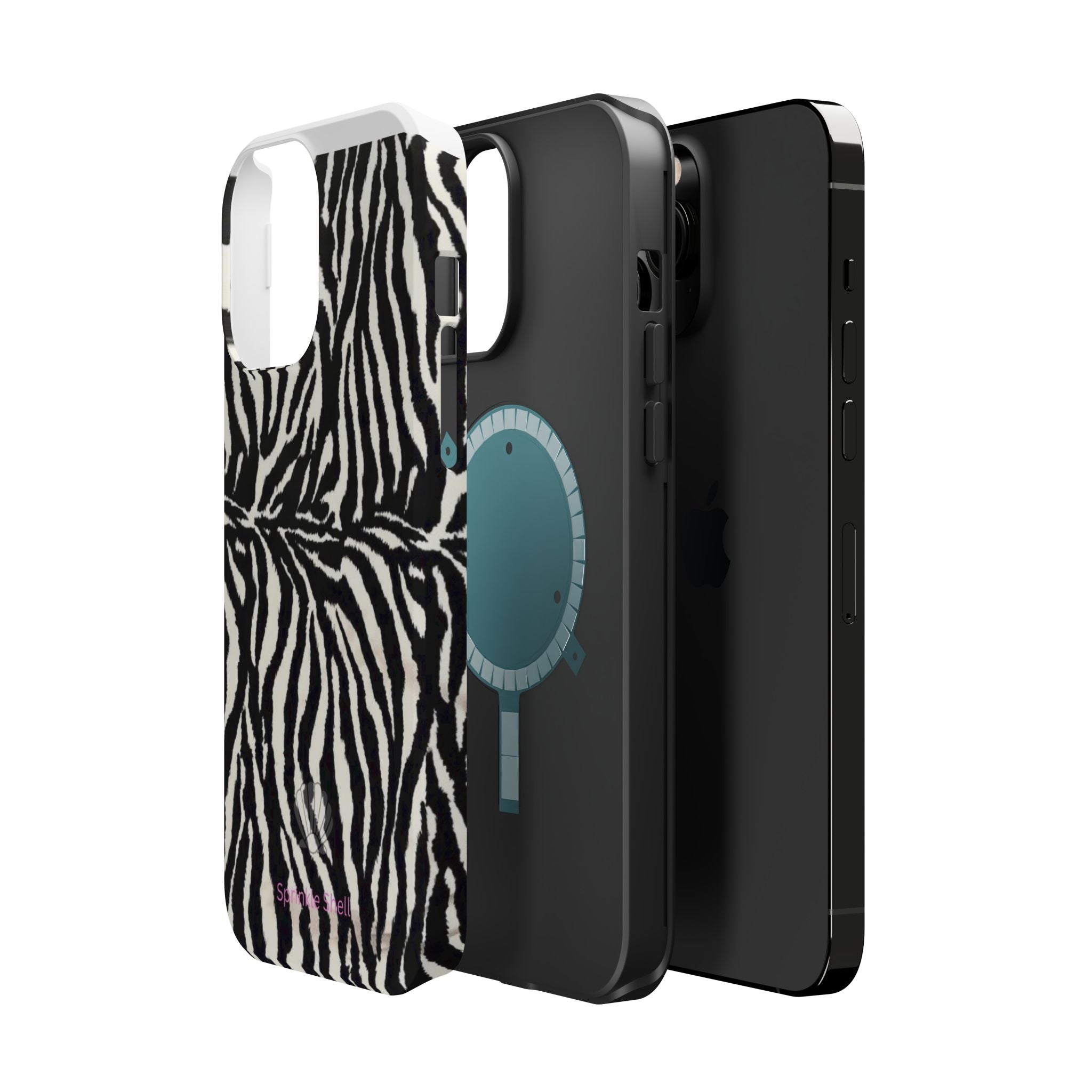 MagSafe black zebra print case