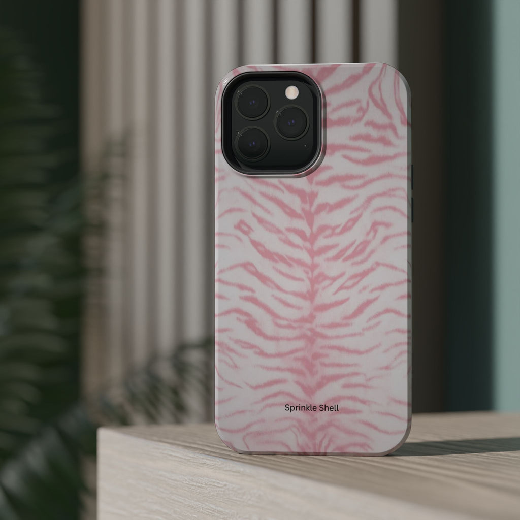 MagSafe Pink Zebra Print Iphone Case