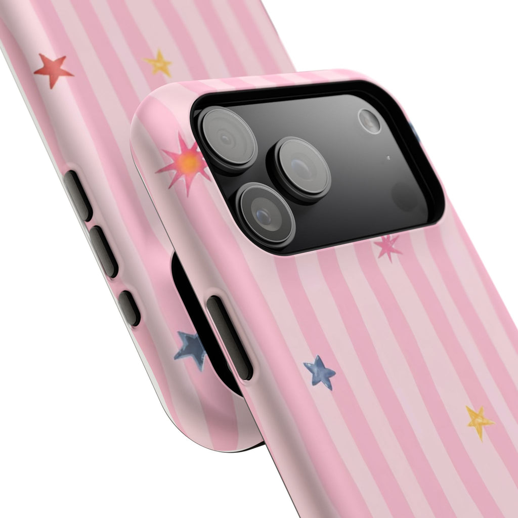 MagSafe pink lines & stars case