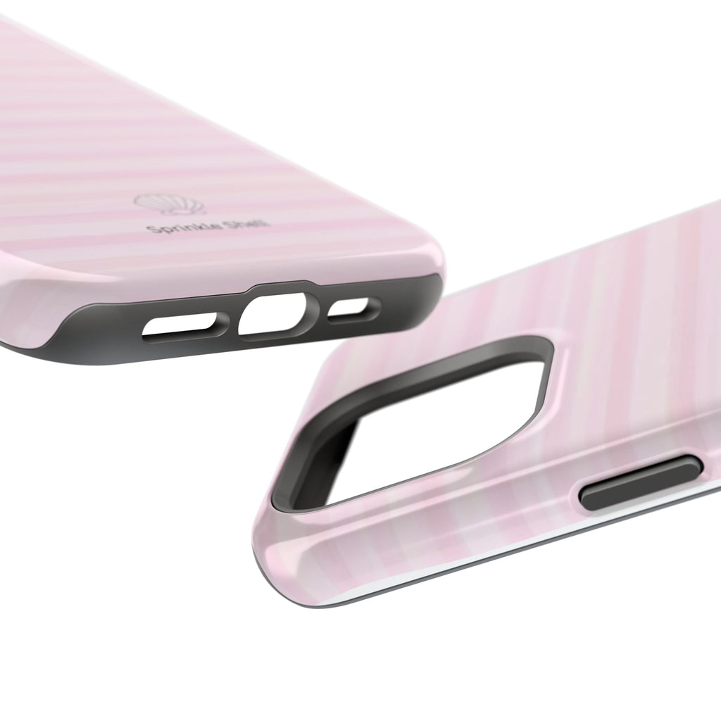 MagSafe pink stripes case
