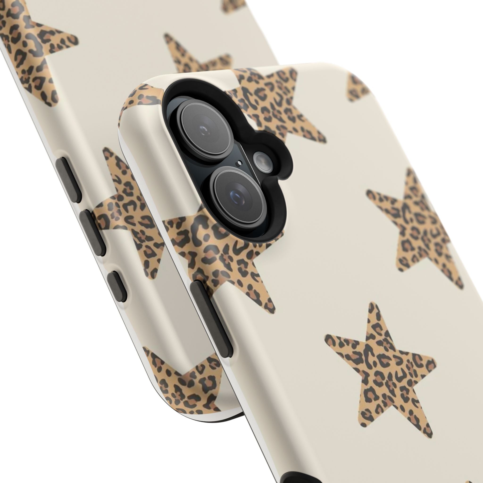 MagSafe Cheetah Print Stars iPhone Case