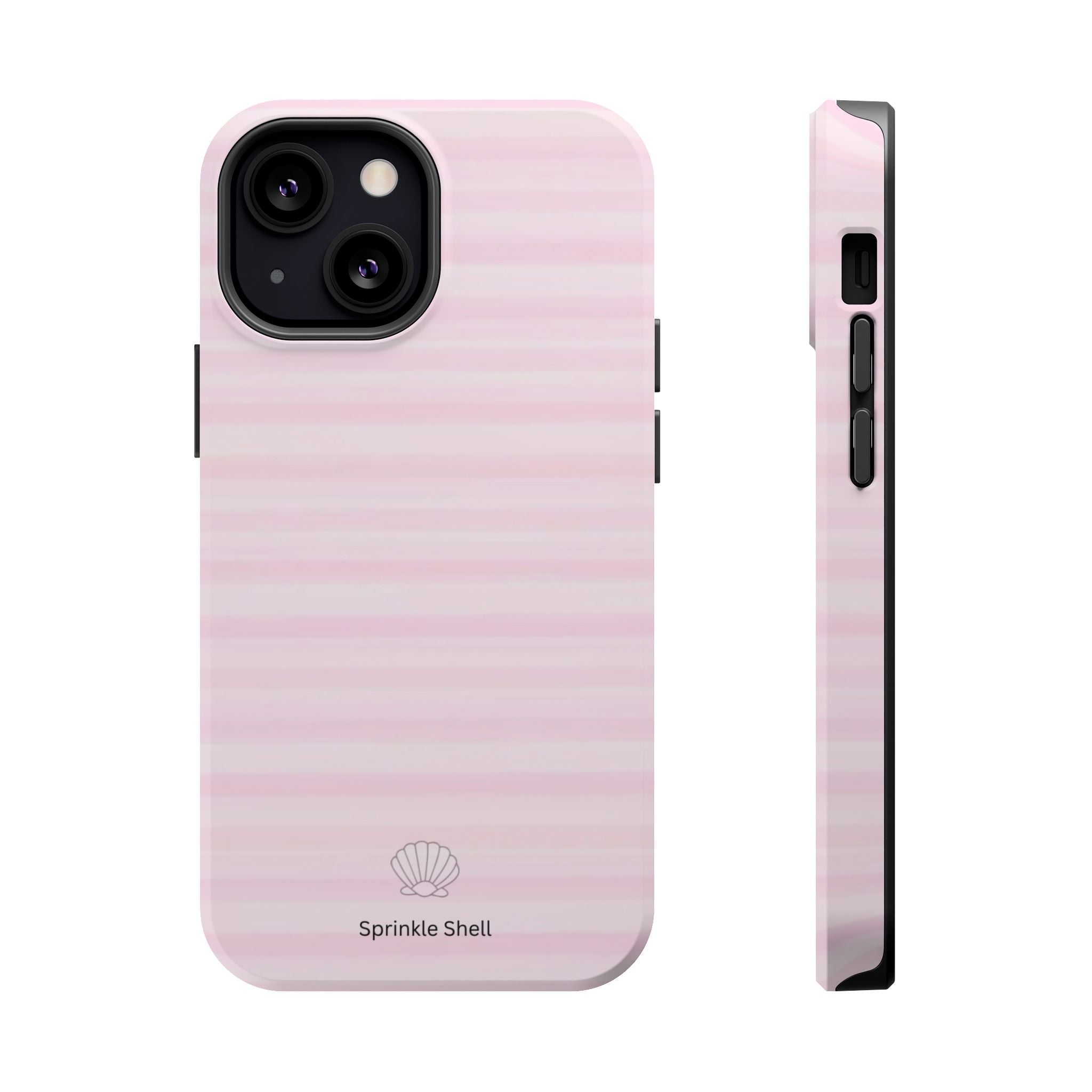 MagSafe pink stripes case