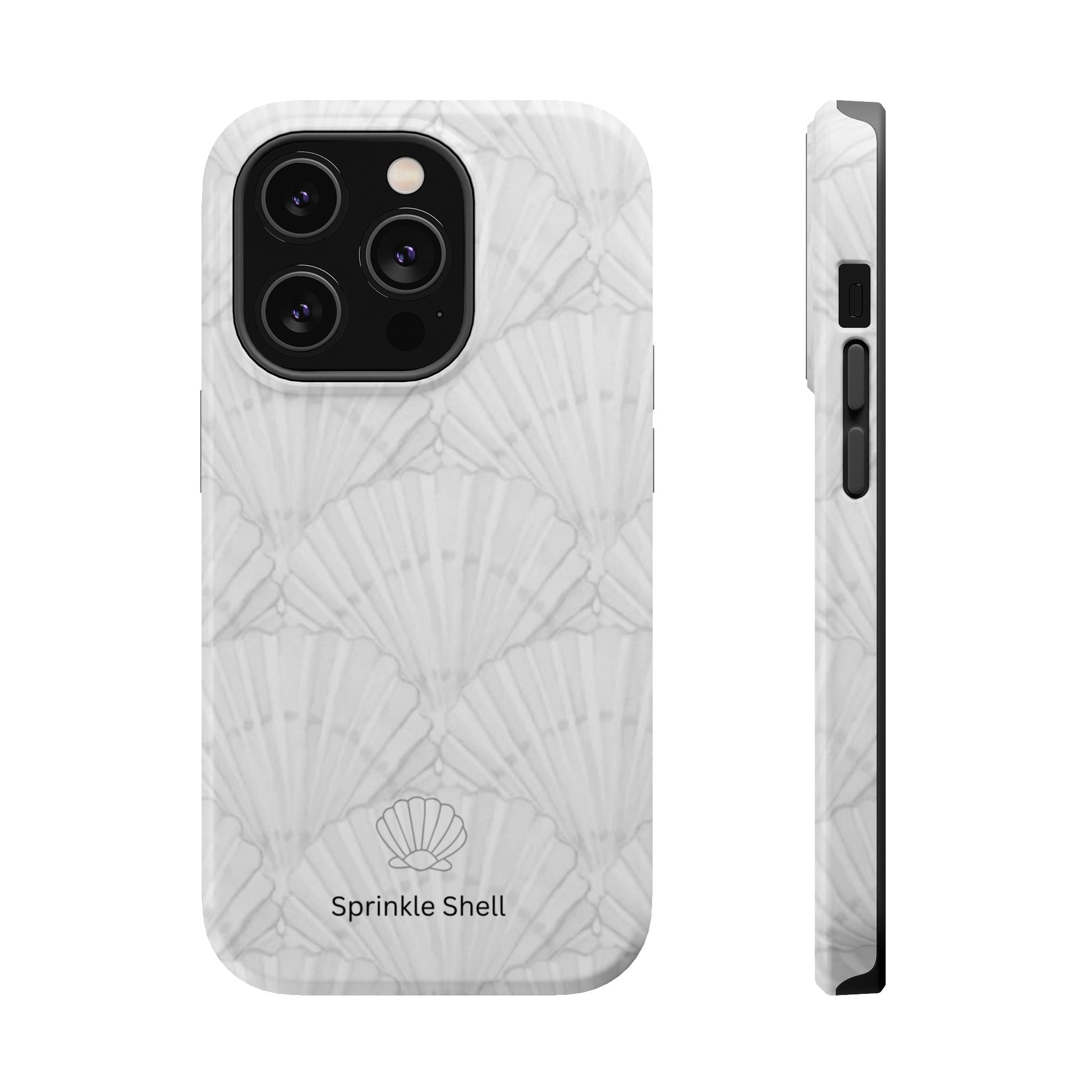 Shell-Pattern Magnetic Impact Phone Case — Protective Modular iPhone Cover