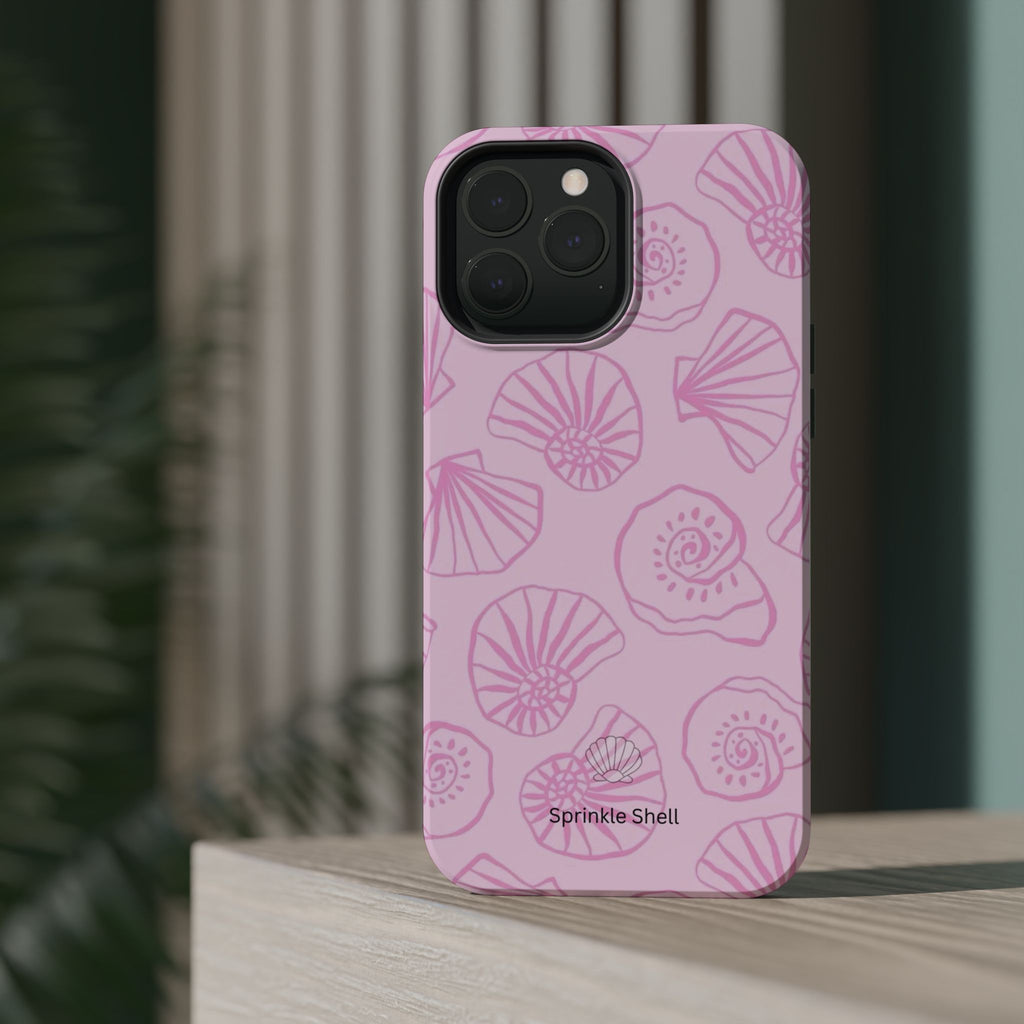 MagSafe pink shells case
