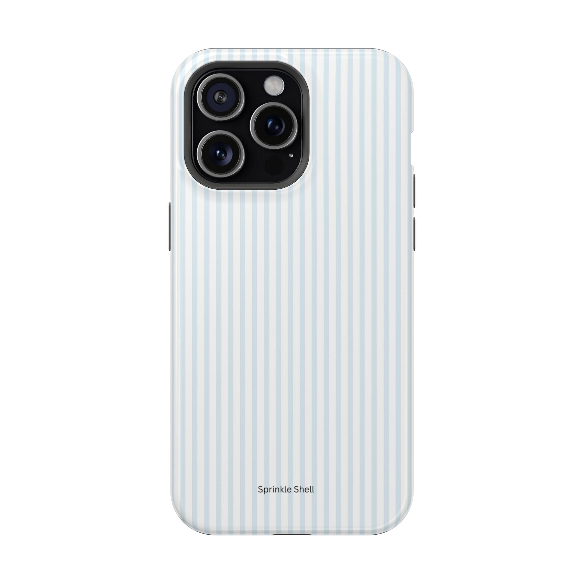 MagSafe light blue stripes iphone case