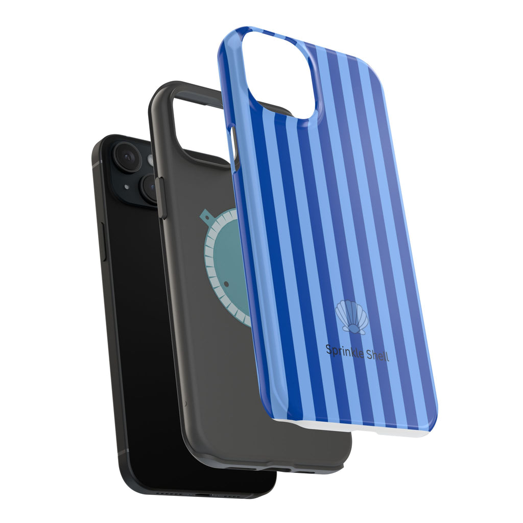 MagSafe blue striped case