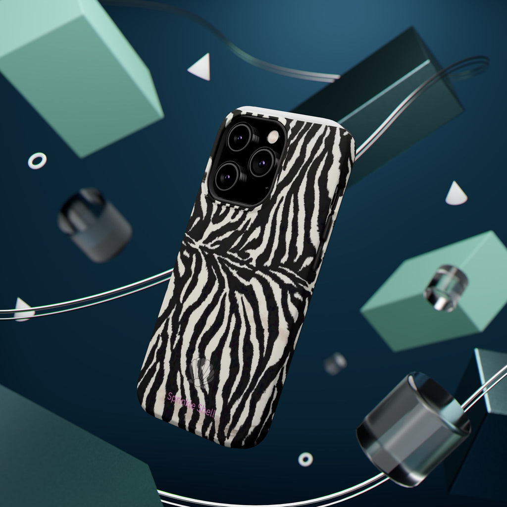 MagSafe black zebra print case