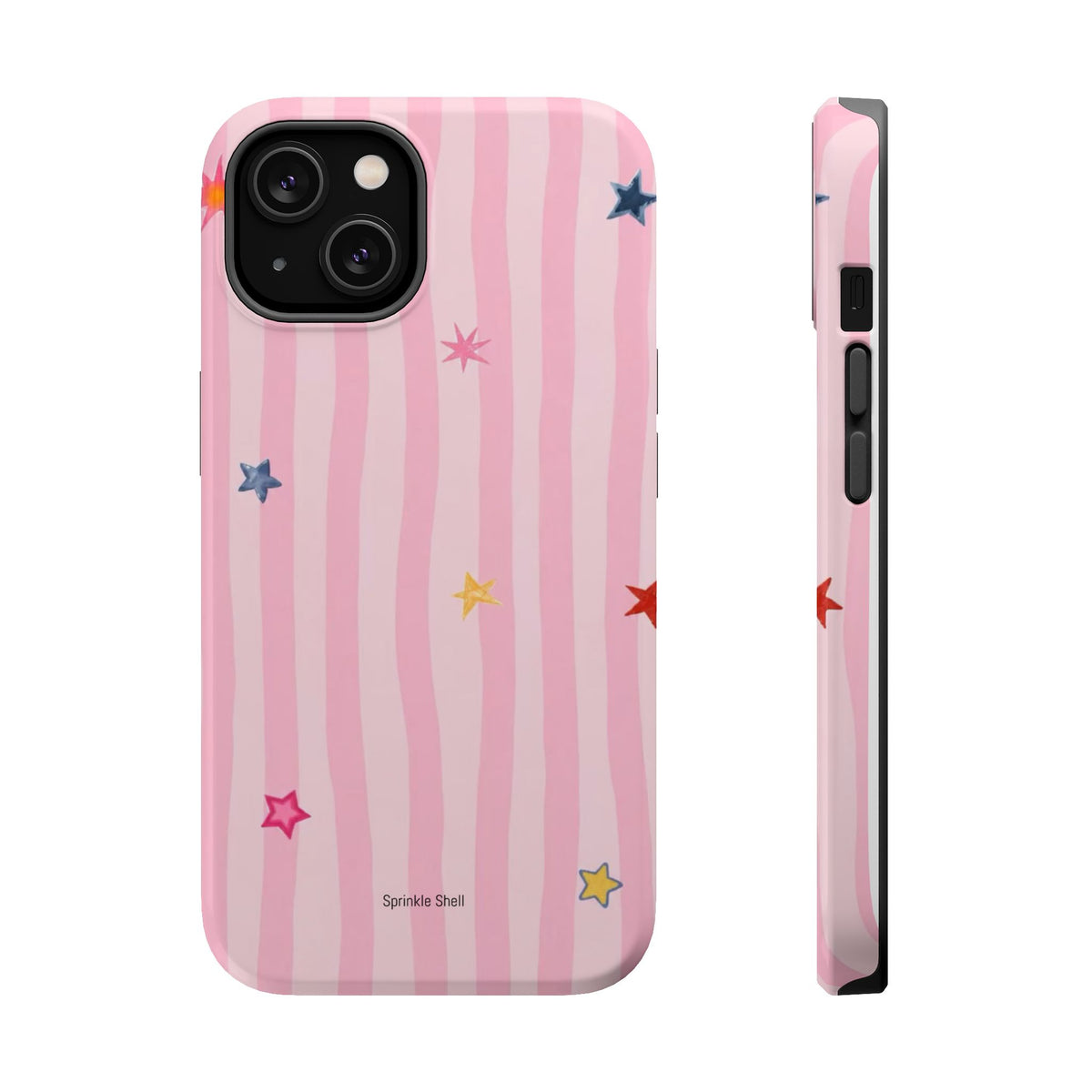 MagSafe pink lines & stars case