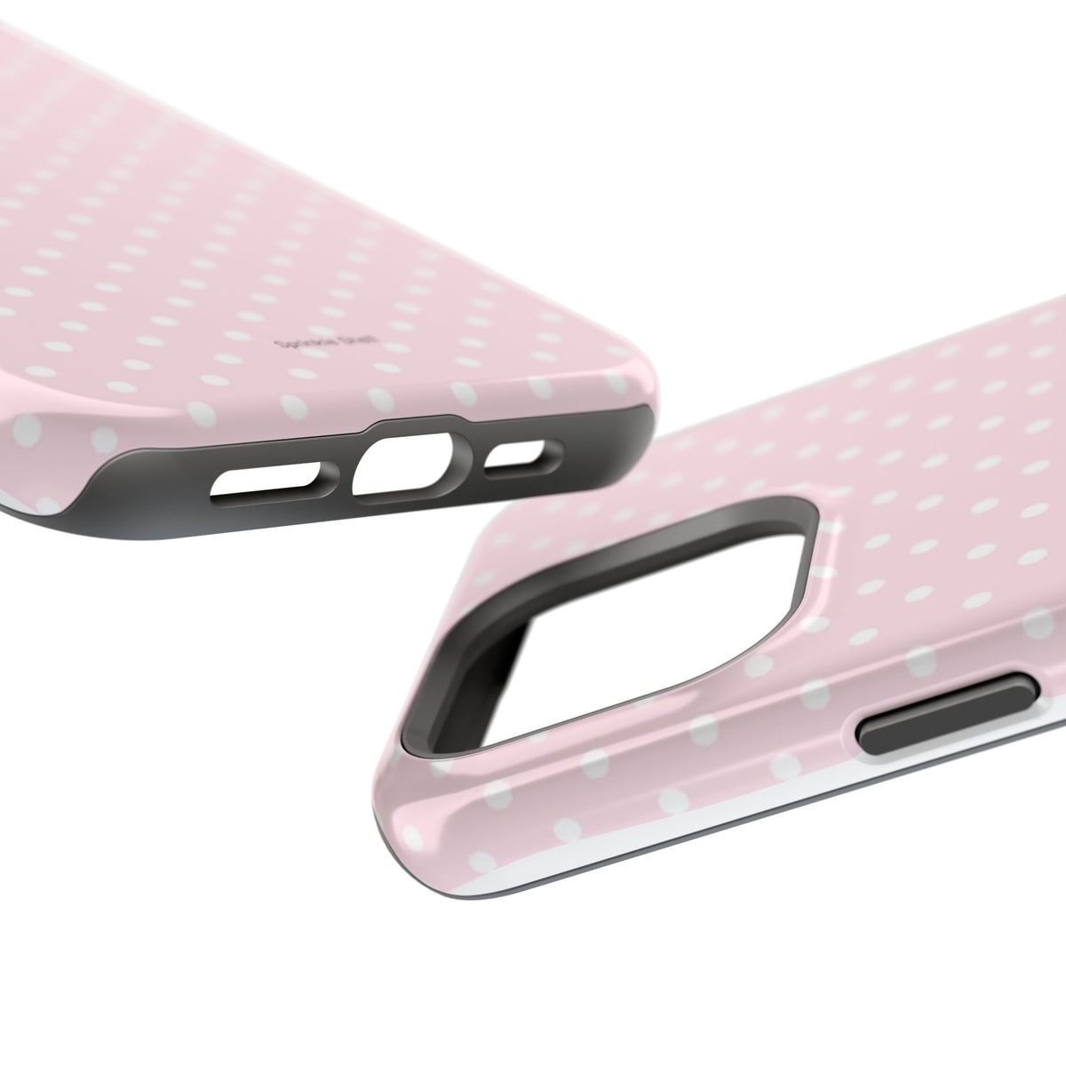MagSafe light pink polka dots case