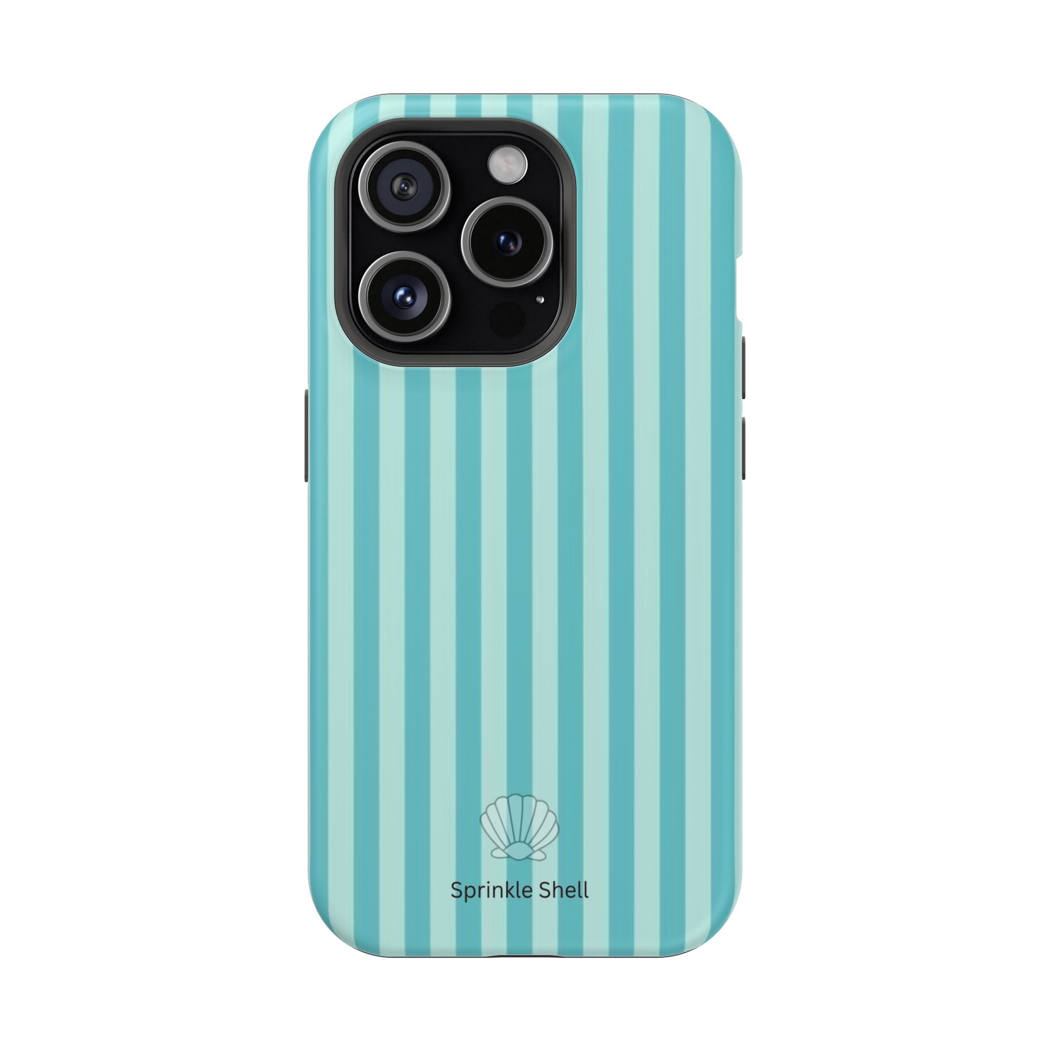 MagSafe teal striped case