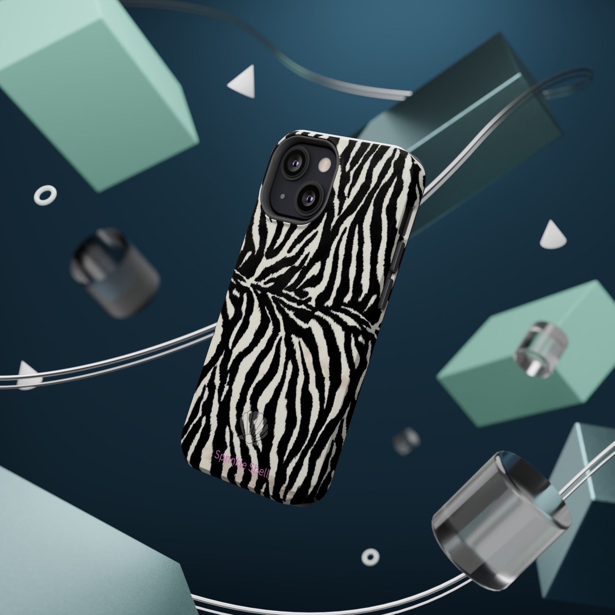 MagSafe black zebra print case