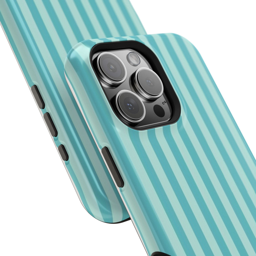 MagSafe teal striped case