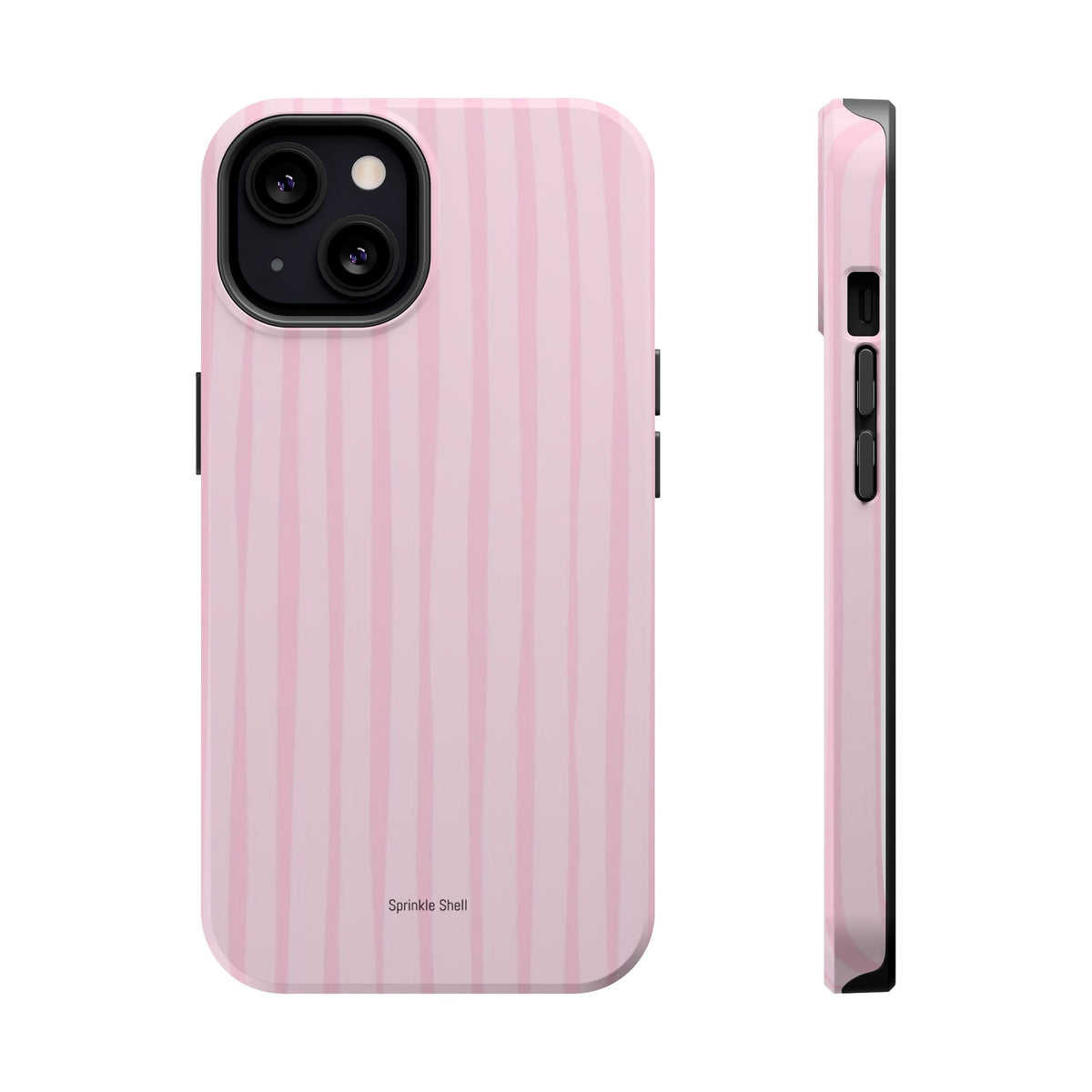 MagSafe pink uneven lines case