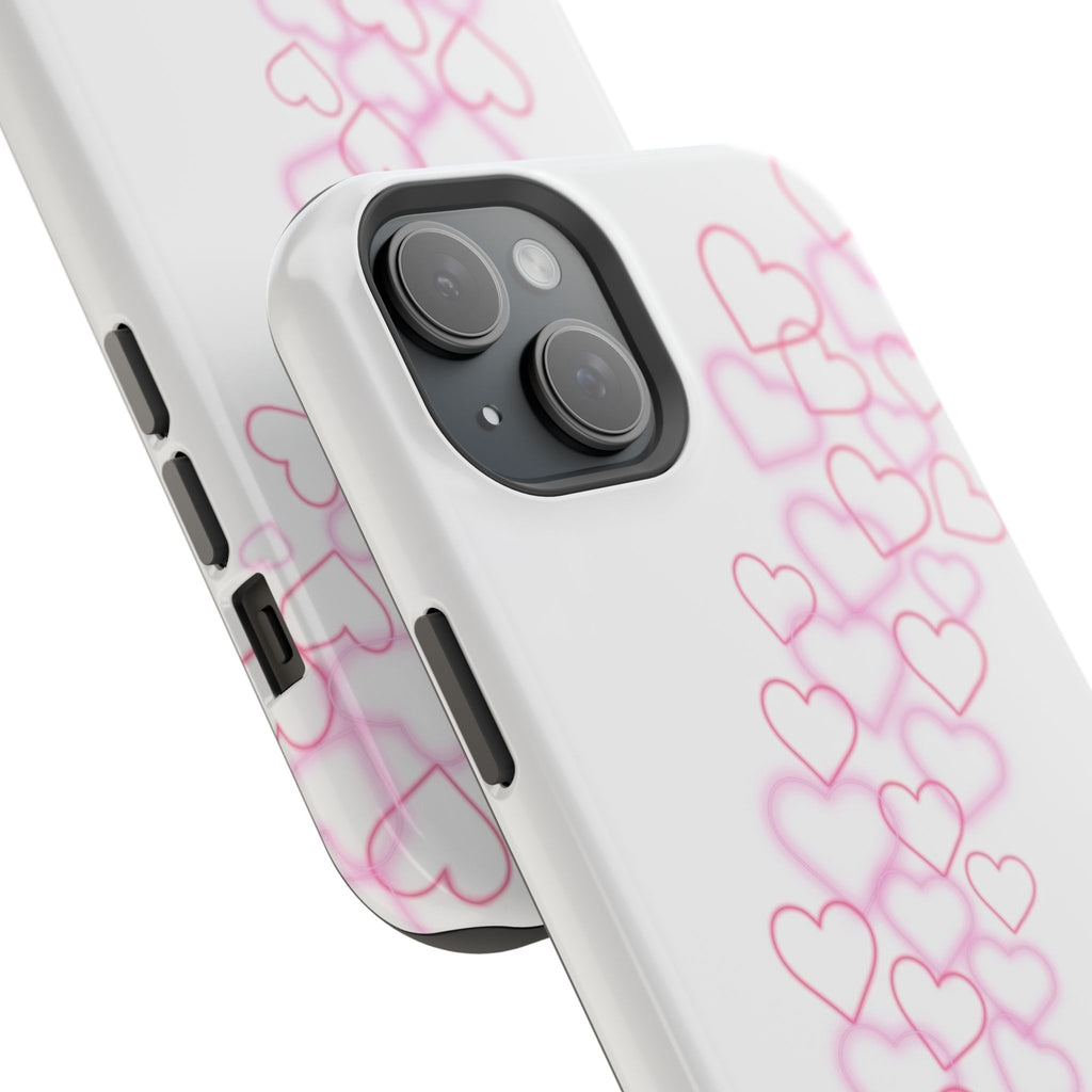 MagSafe pink hearts phone case