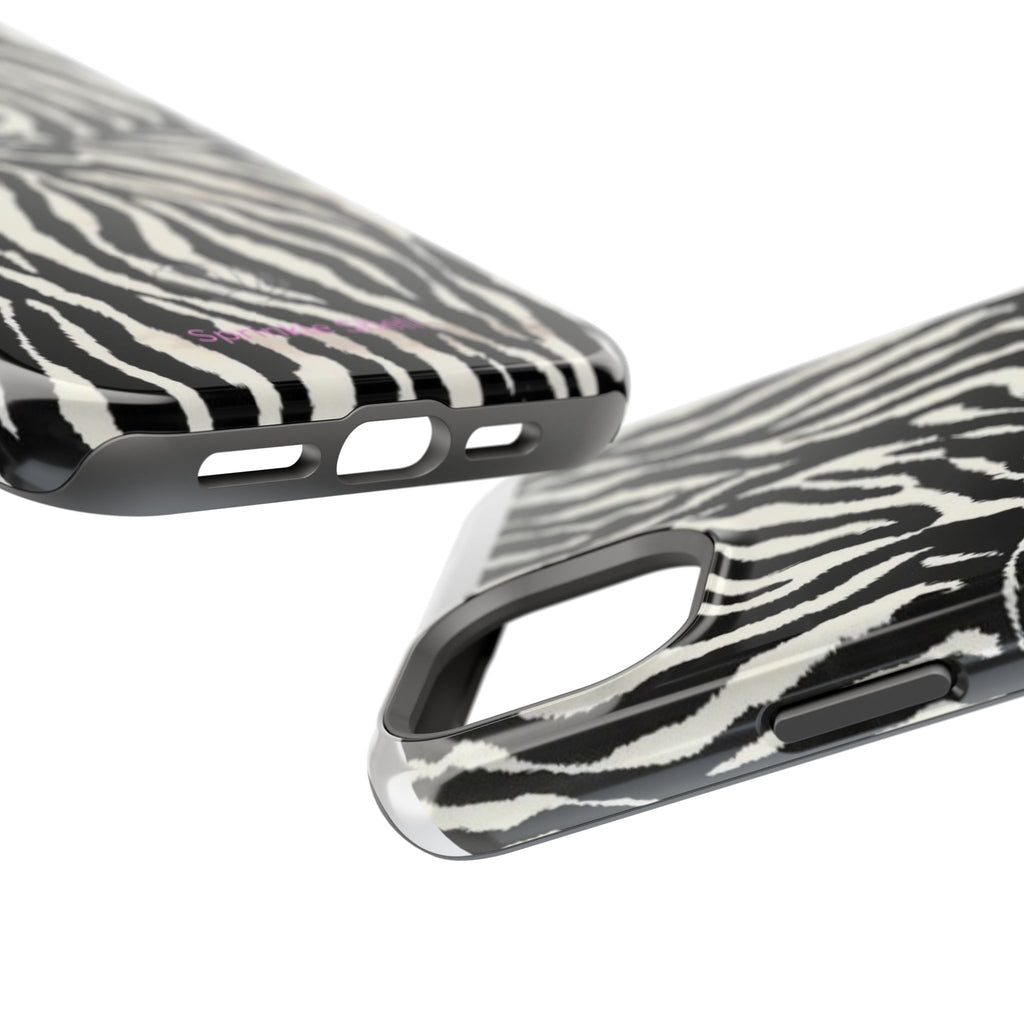 MagSafe black zebra print case