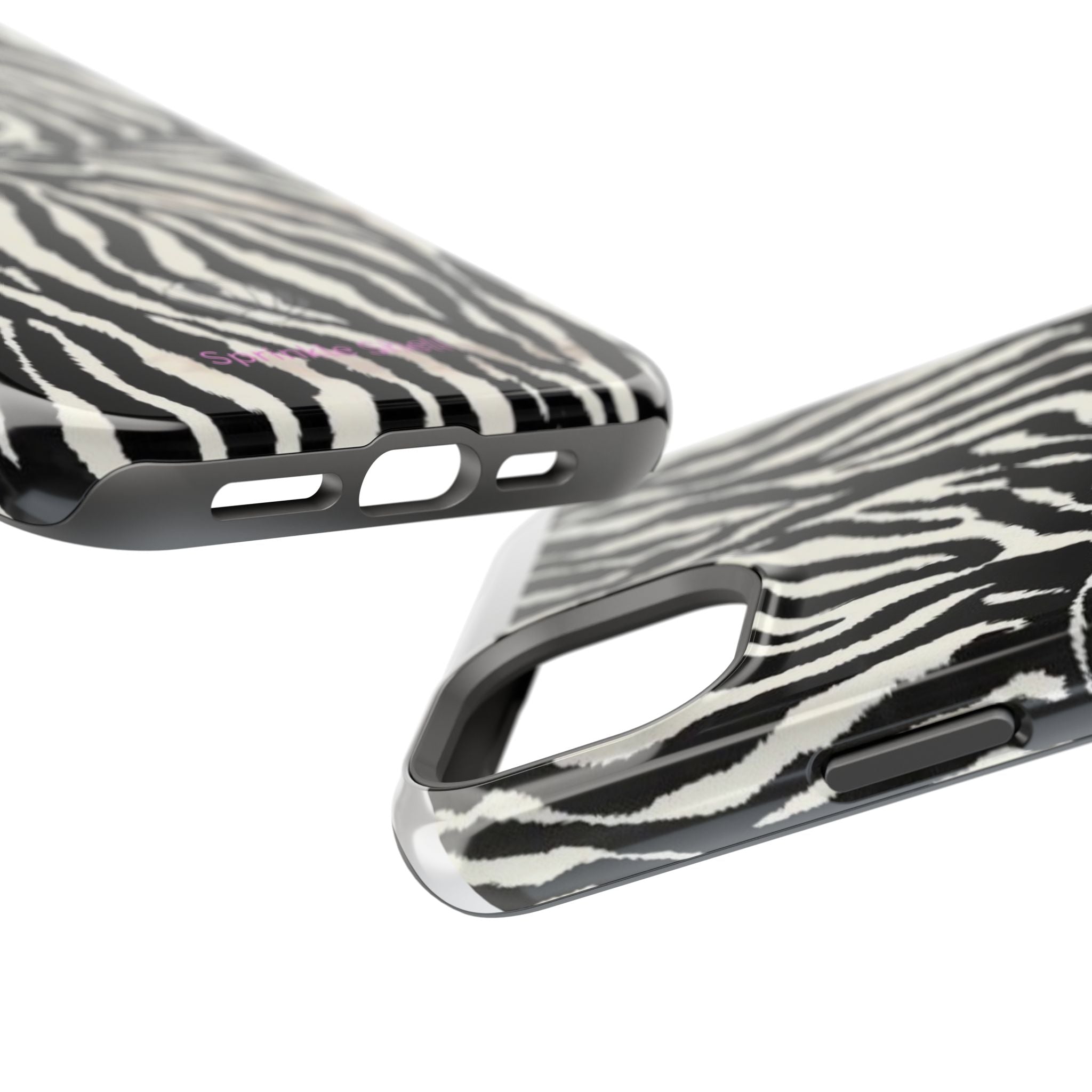 MagSafe black zebra print case