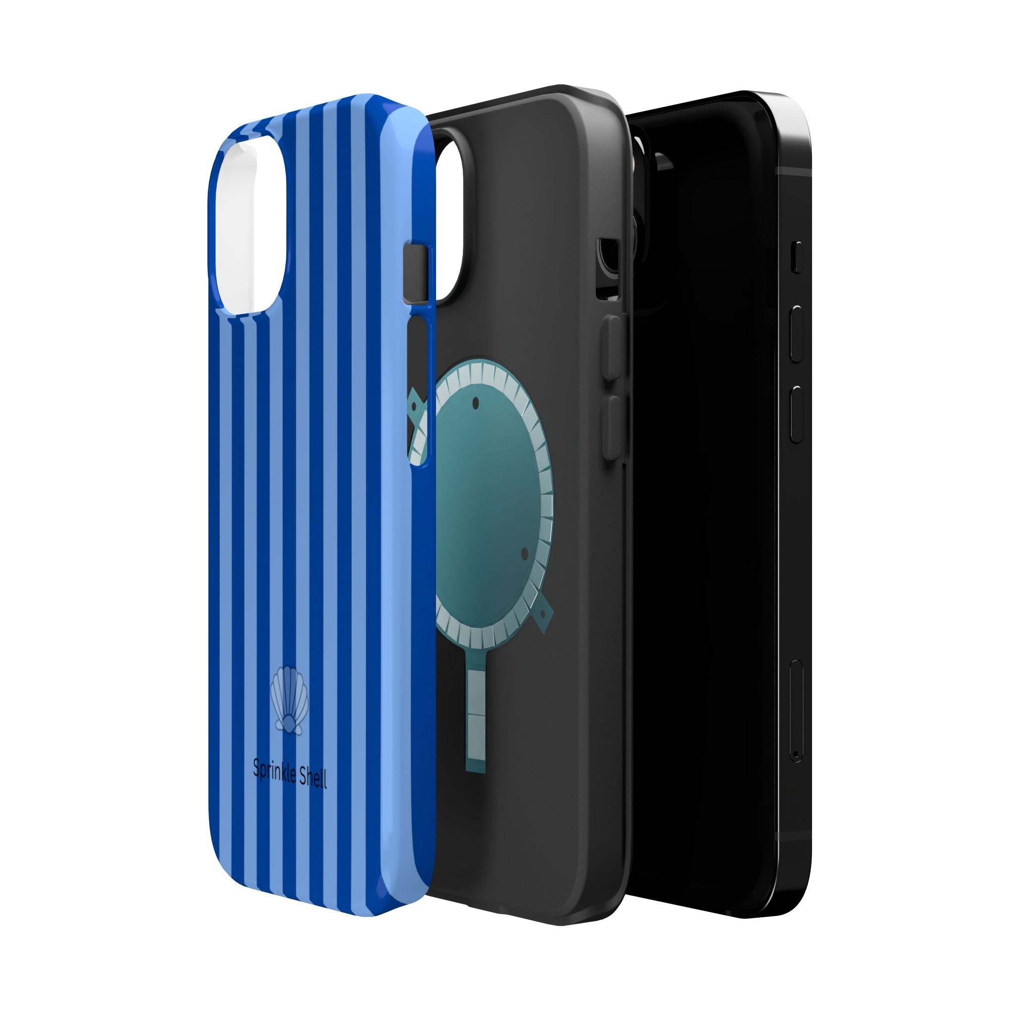 MagSafe blue striped case