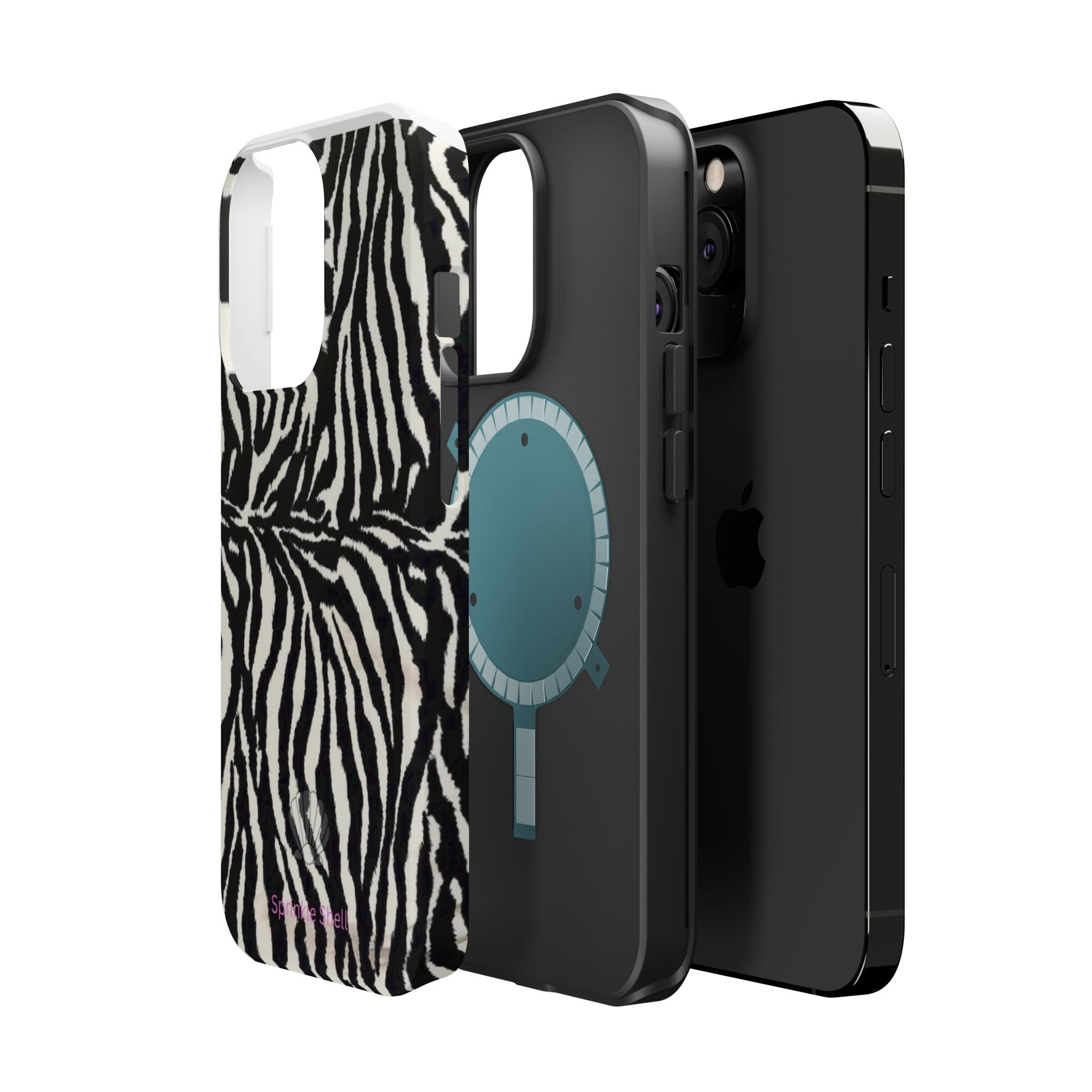 MagSafe black zebra print case