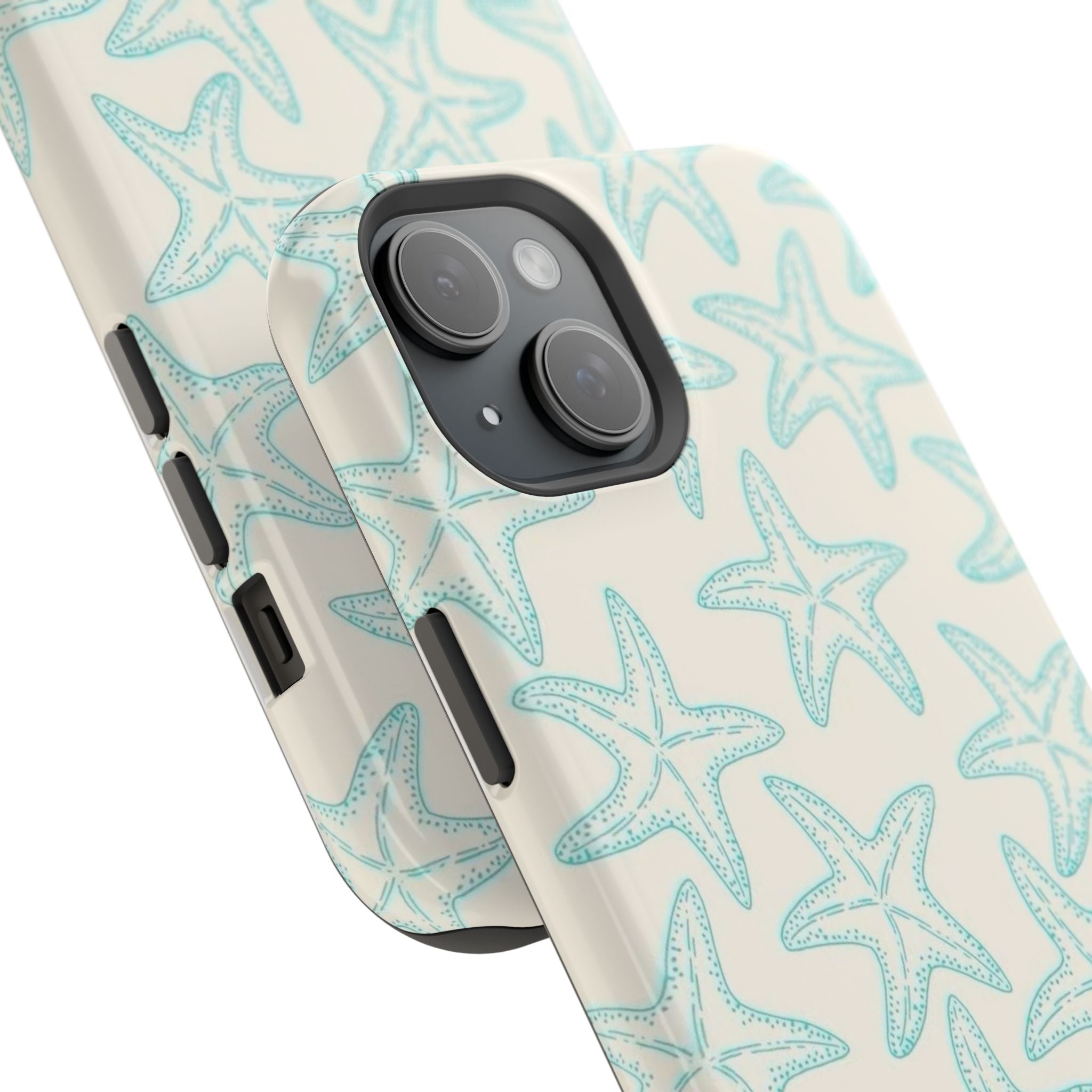 MagSafe teal starfish case