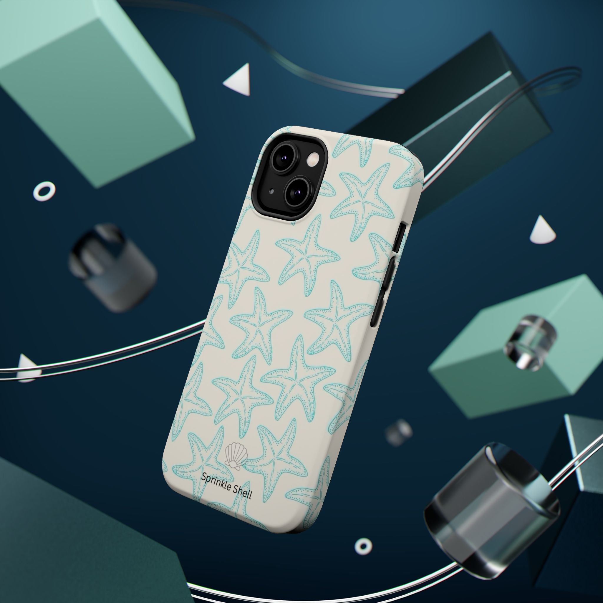 MagSafe teal starfish case