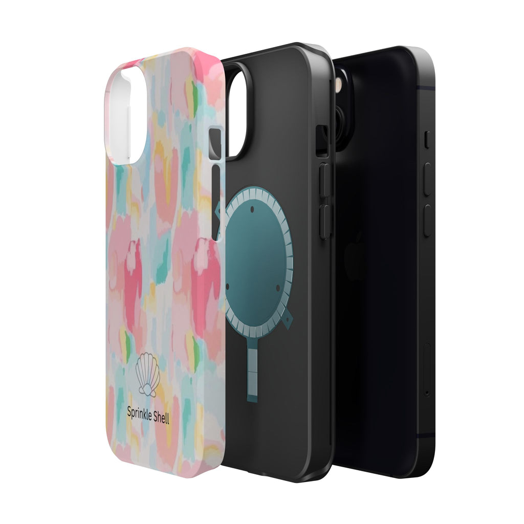 MagSafe cute colorful paint case