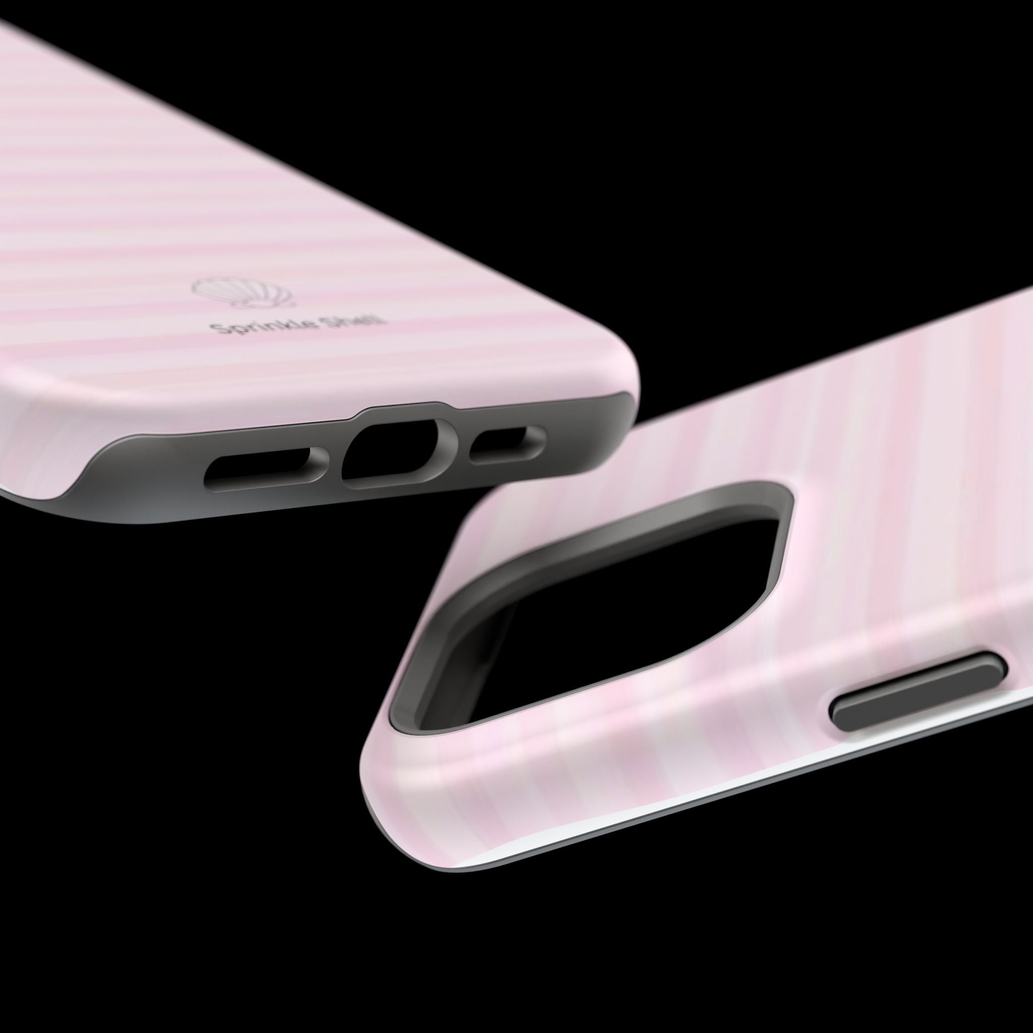 MagSafe pink stripes case