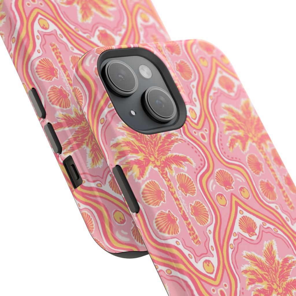 MagSafe pink pink summer palm tree case