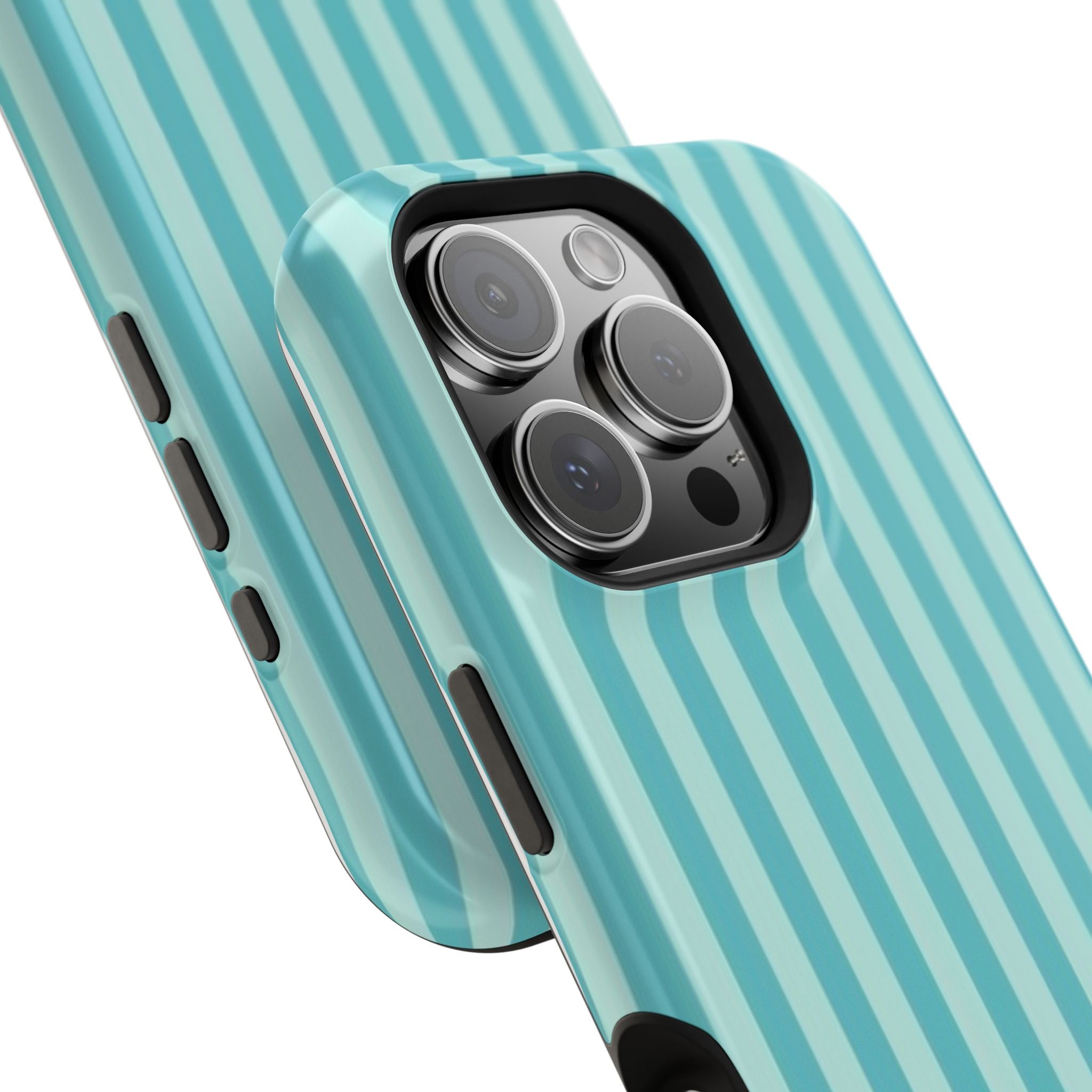 MagSafe teal striped case