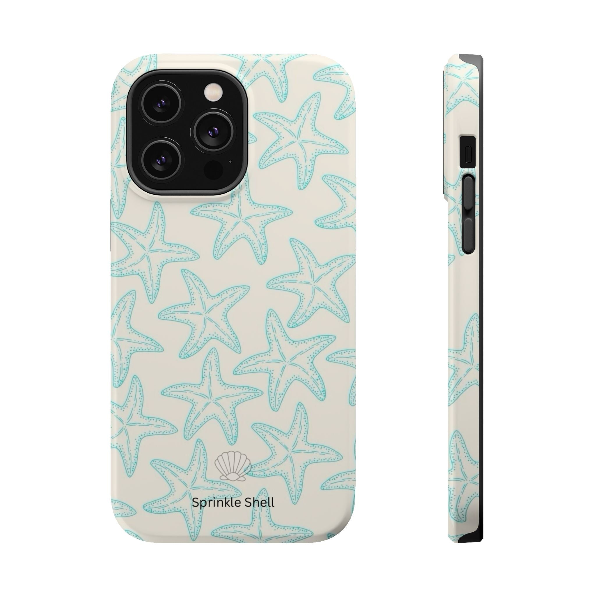 MagSafe teal starfish case