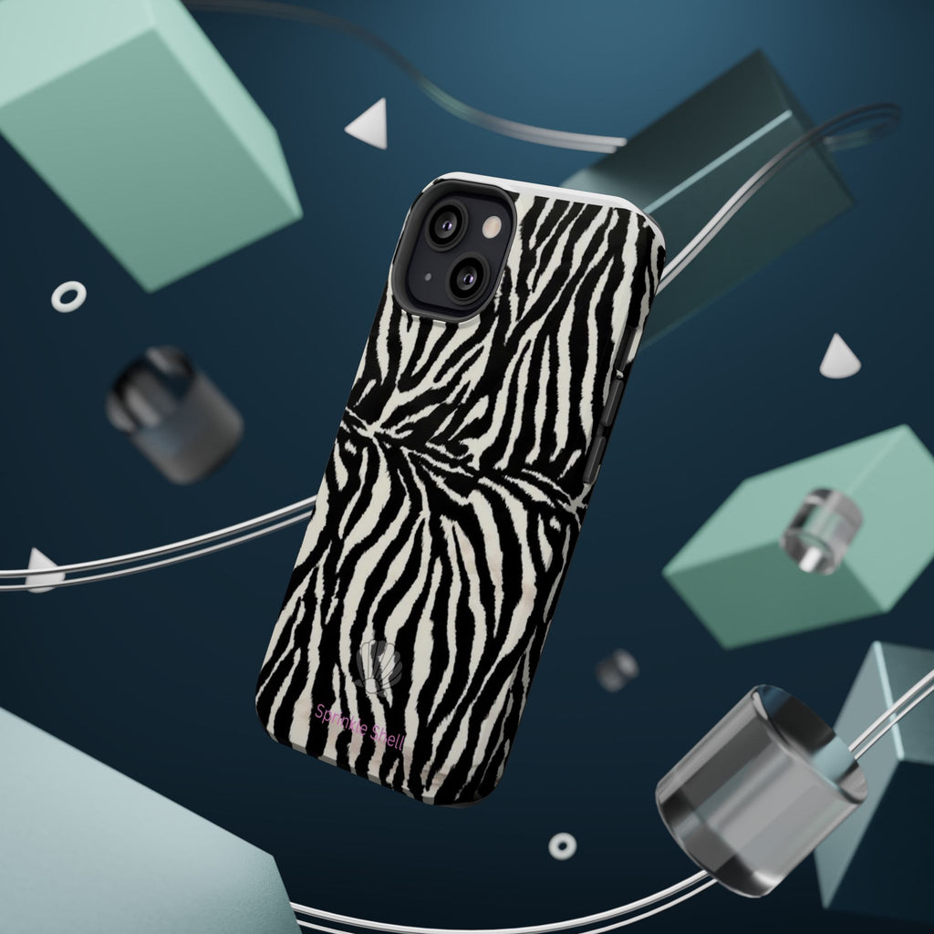 MagSafe black zebra print case