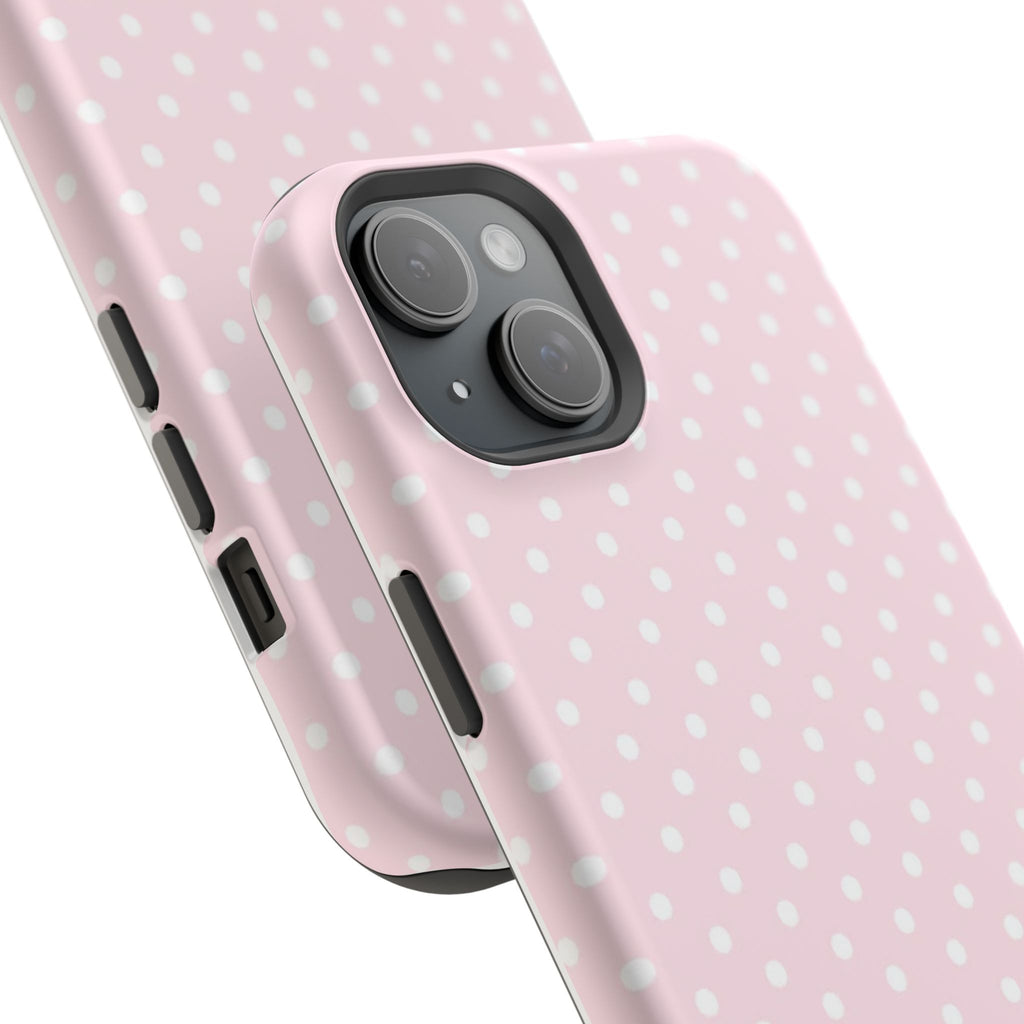 MagSafe light pink polka dots case