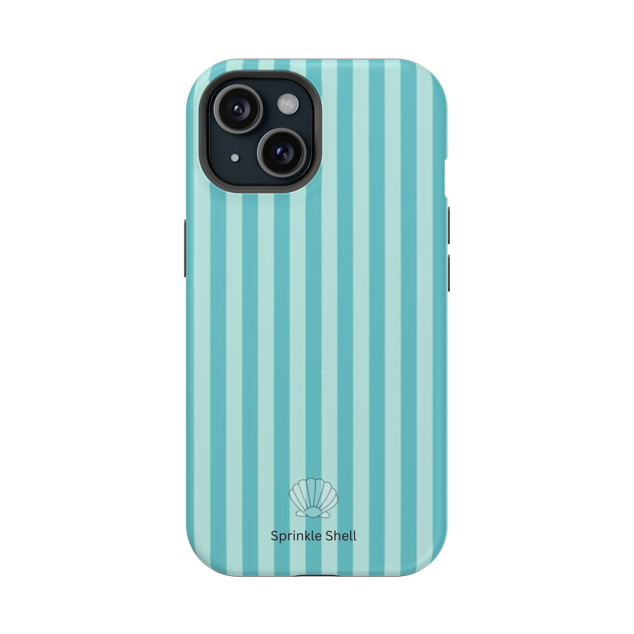 MagSafe teal striped case