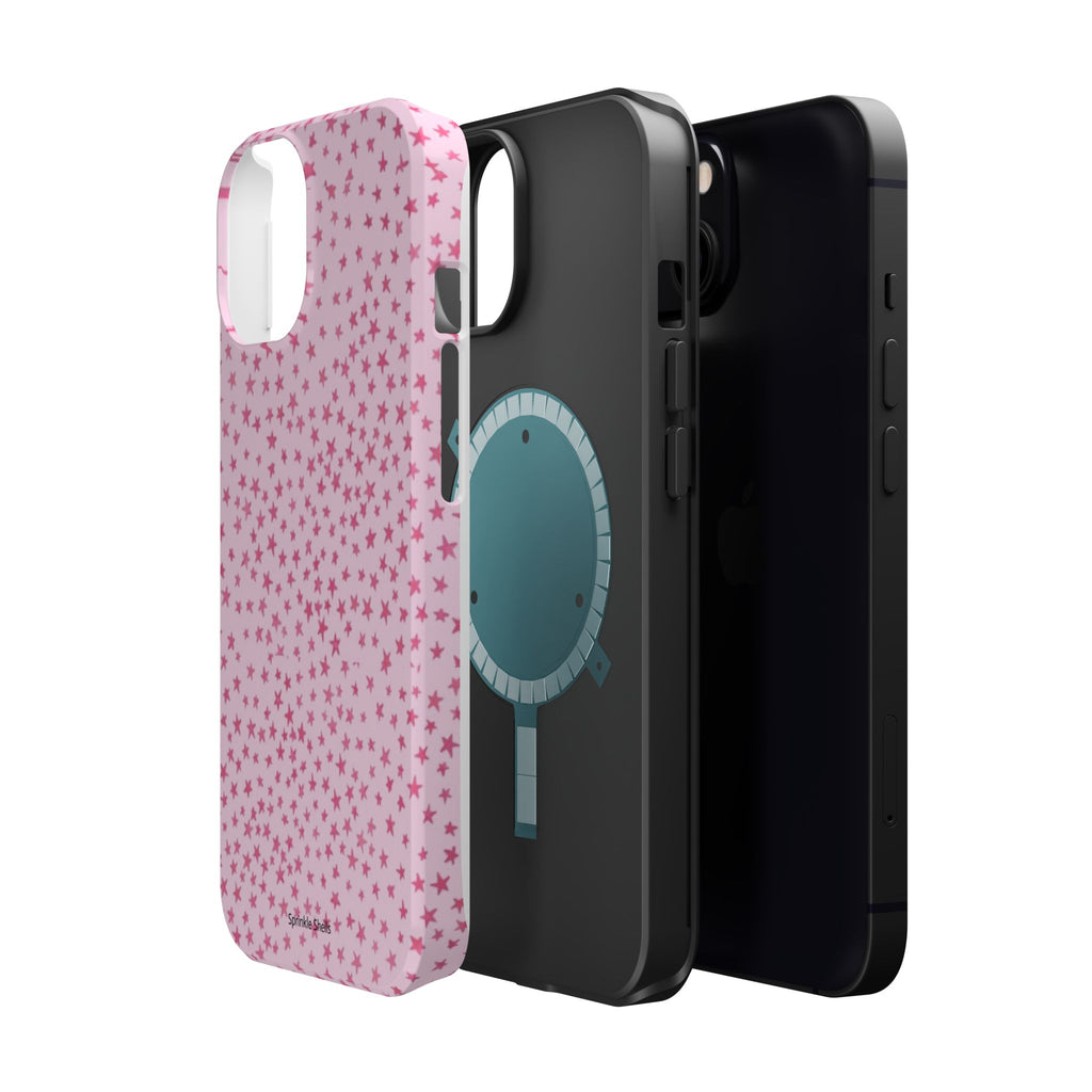 MagSafe mini pink stars case
