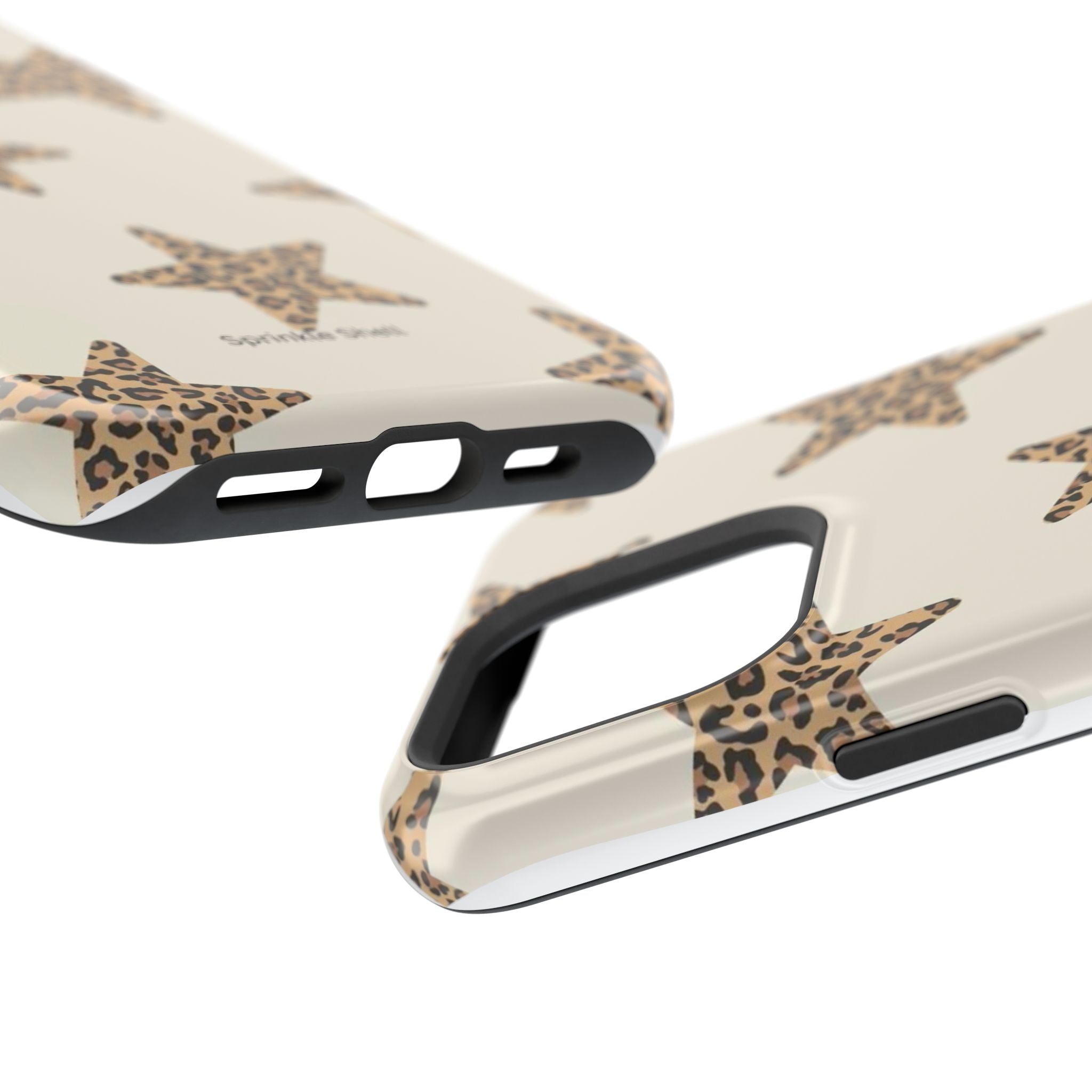 MagSafe Cheetah Print Stars iPhone Case
