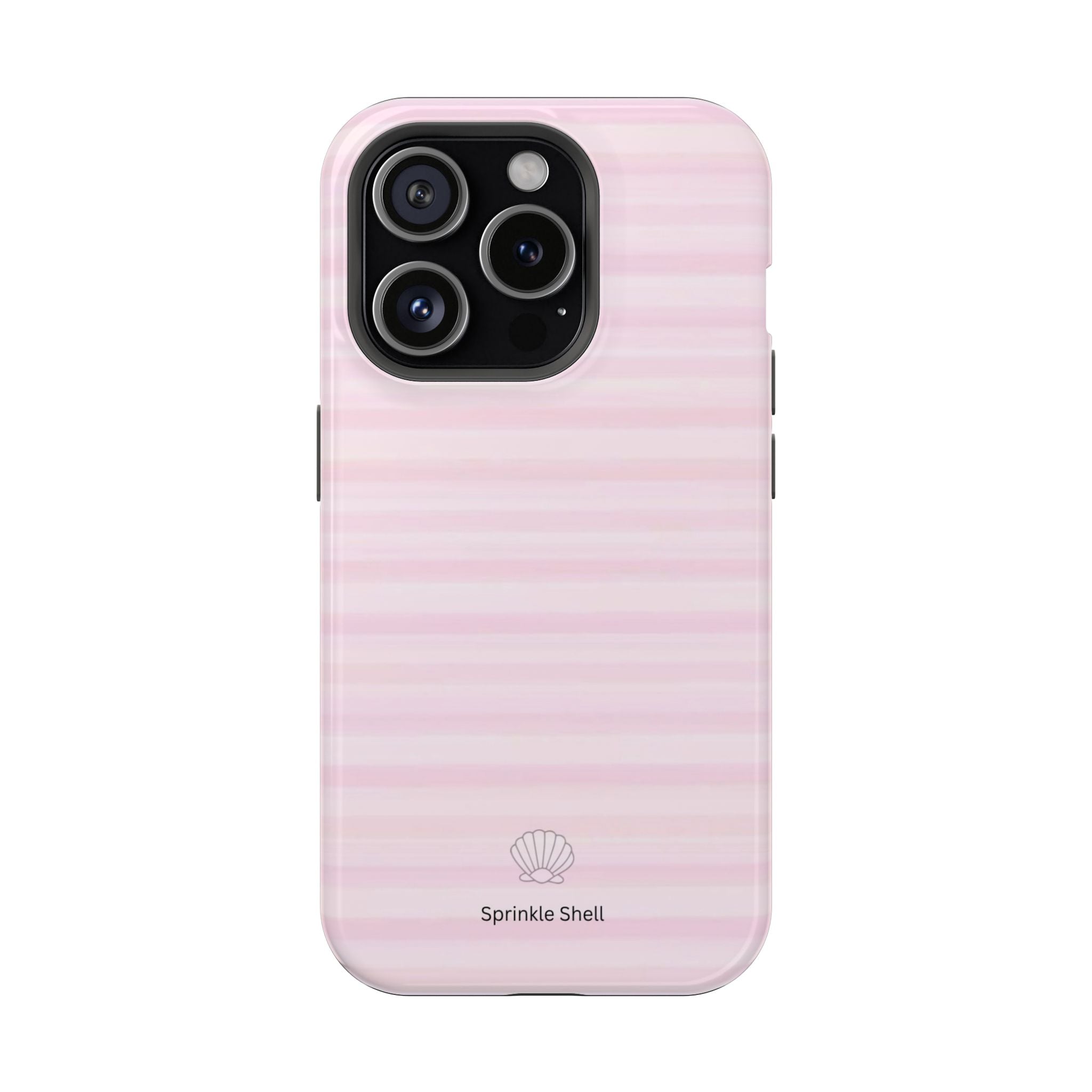 MagSafe pink stripes case