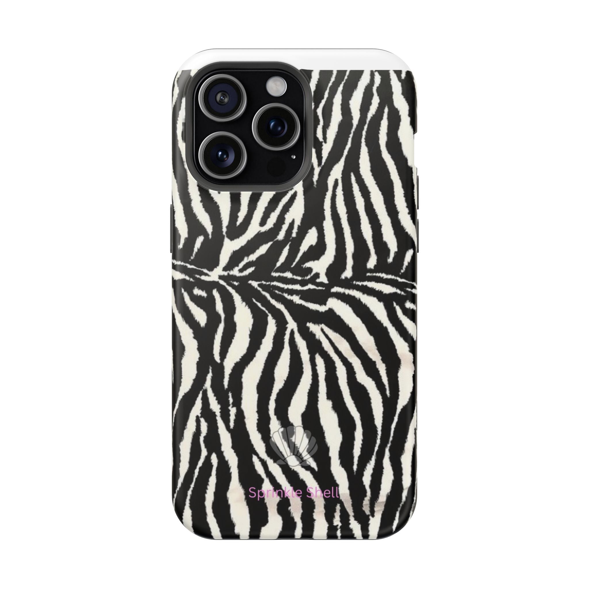 MagSafe black zebra print case
